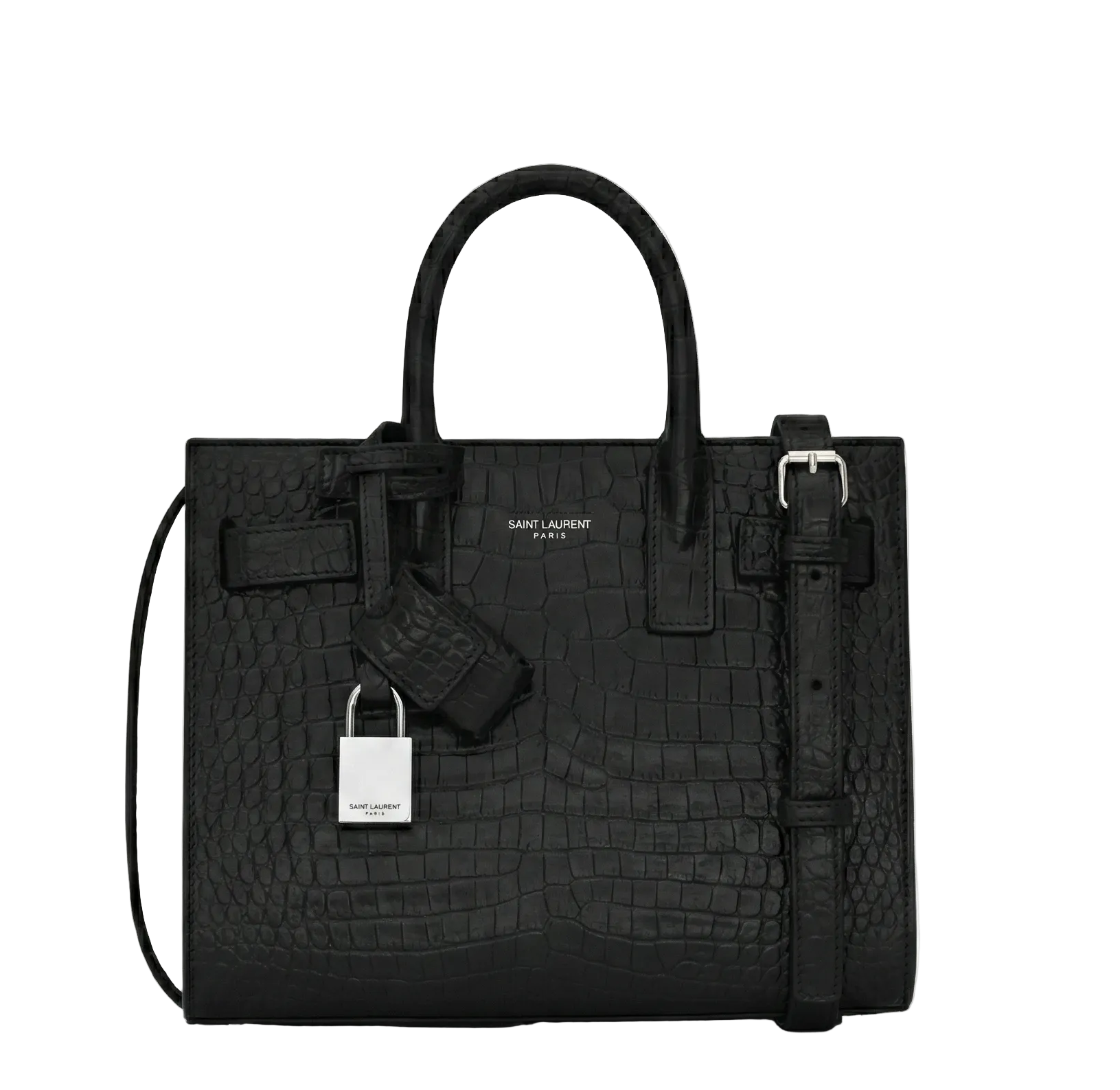 Sac De Jour Nano Leather Handbag- Black - Image 5