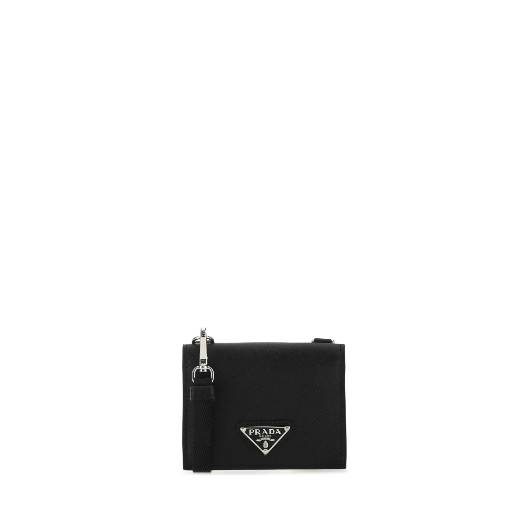 Saffiano Leather Wallet With Strap SHW - Image 1