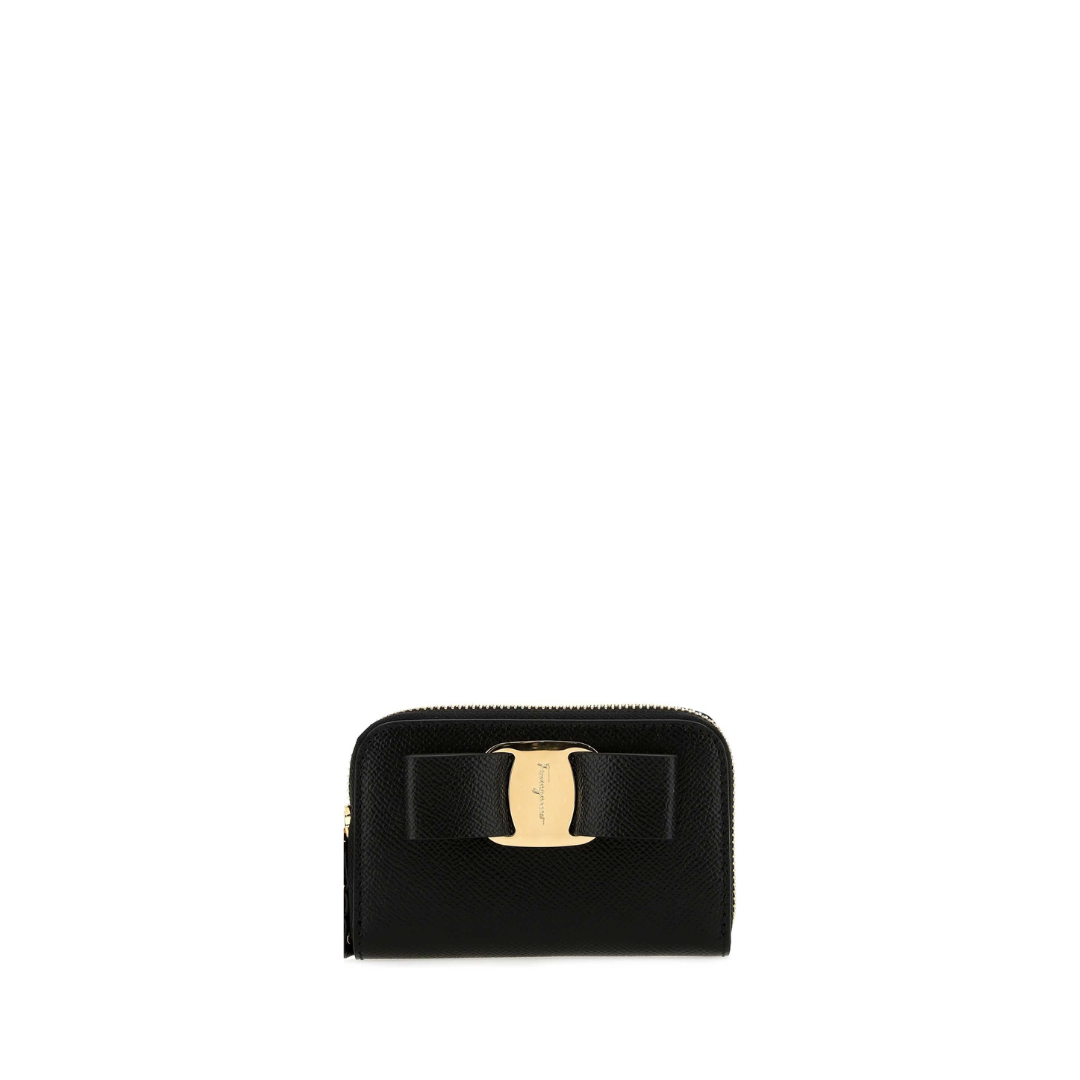 Vara Bow Zipped Pouch, Gold Hardware - Image 1