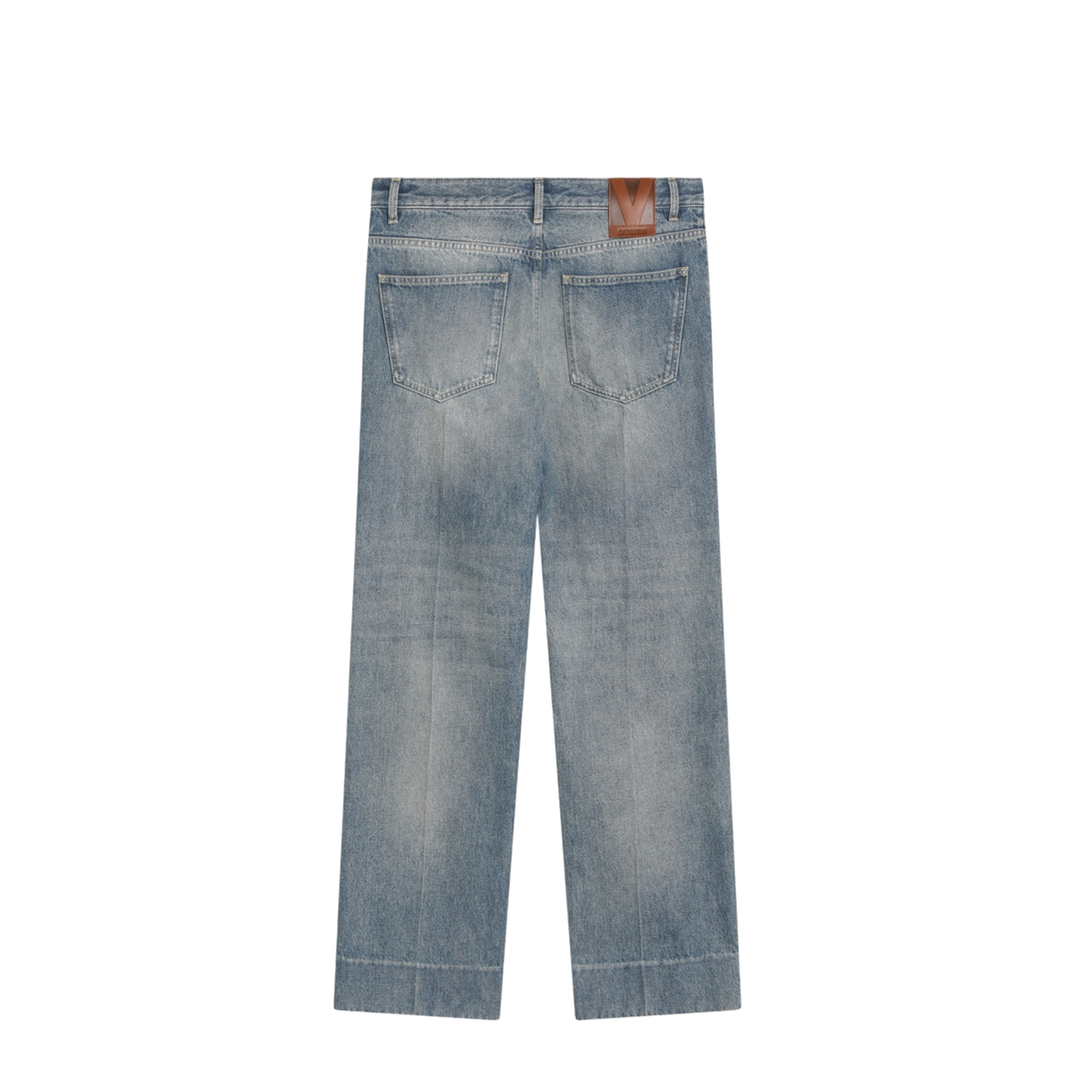 Straight Leg Jeans in Denim - Image 2