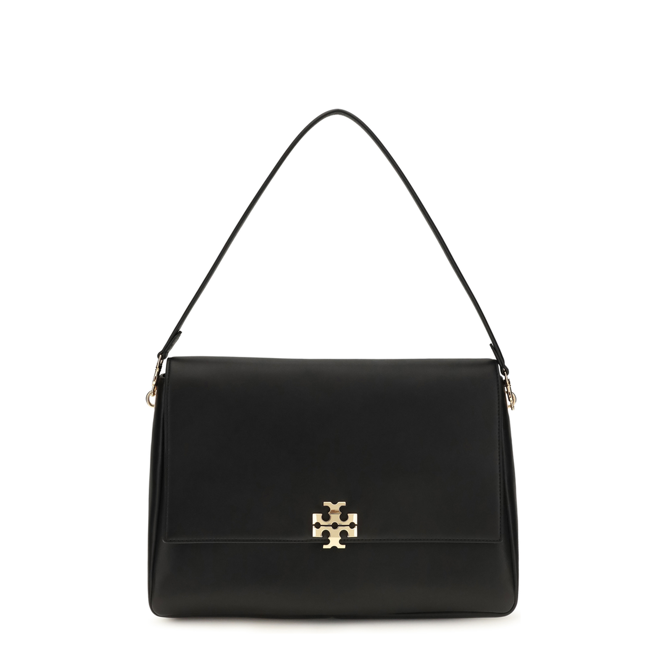 Charlie Large Calfskin Shoulder Bag - Black - Image 1
