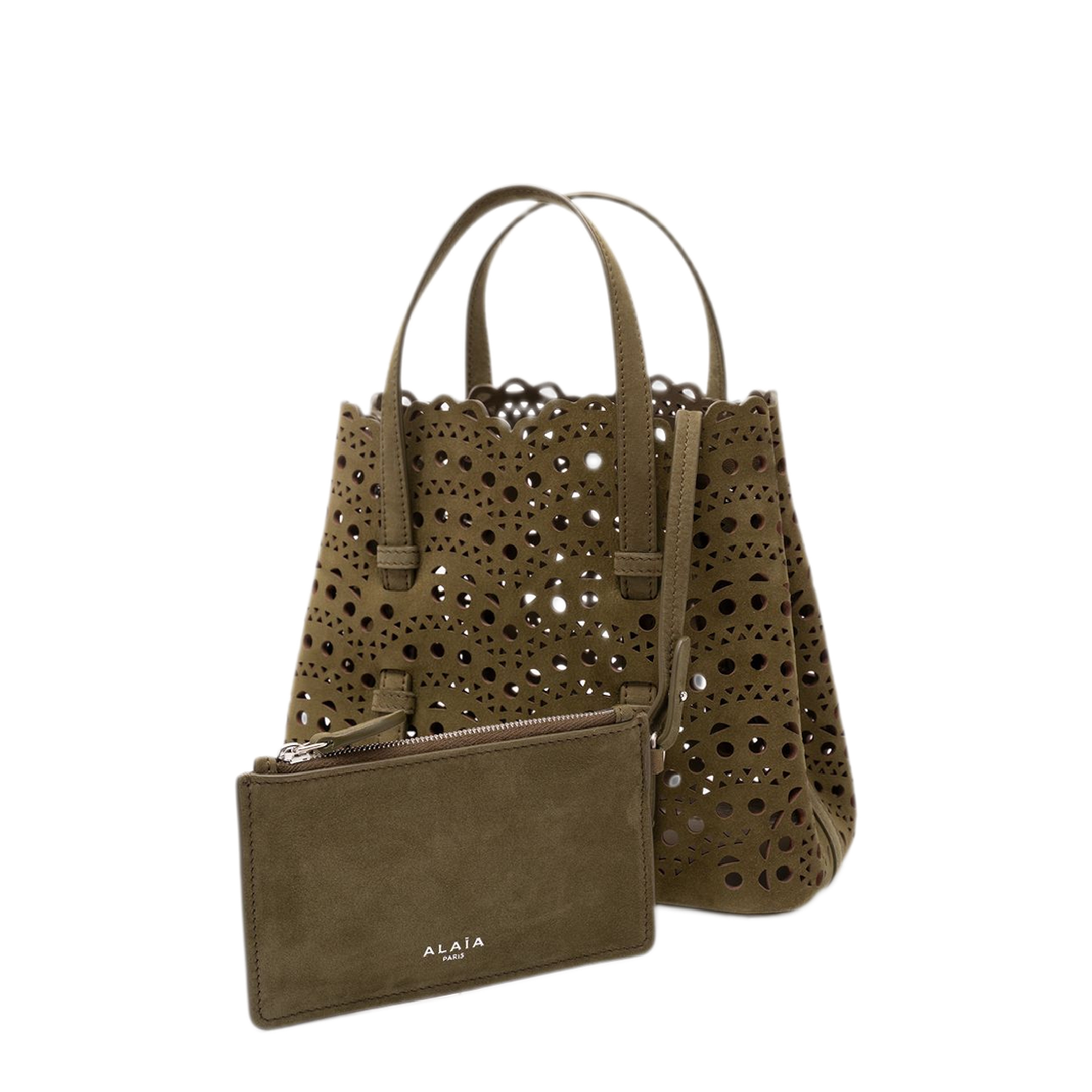 Mina 20 Calfskin Crossbody - Army Green - Image 3