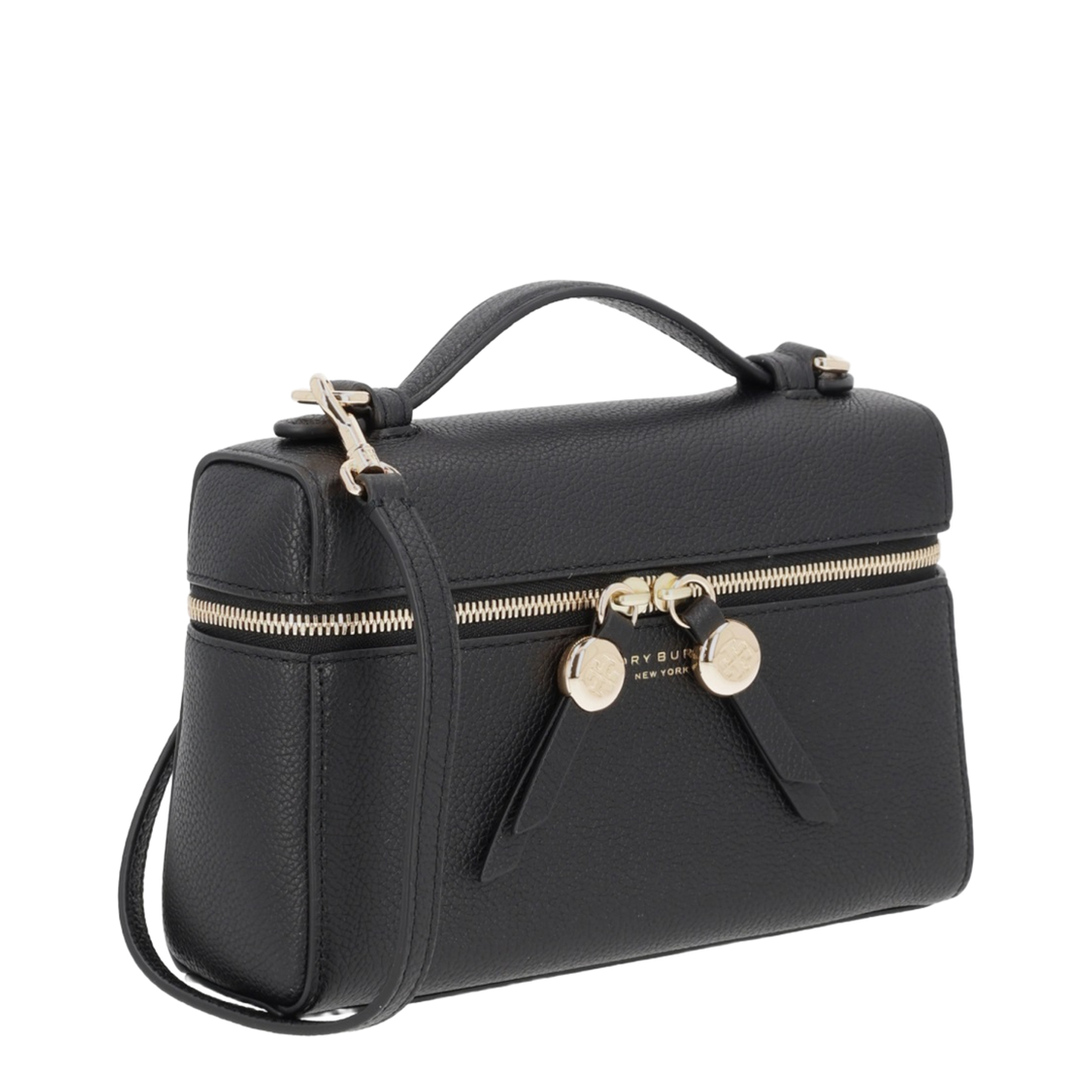 Romy Slim Top Handle Bag - Black - Image 2