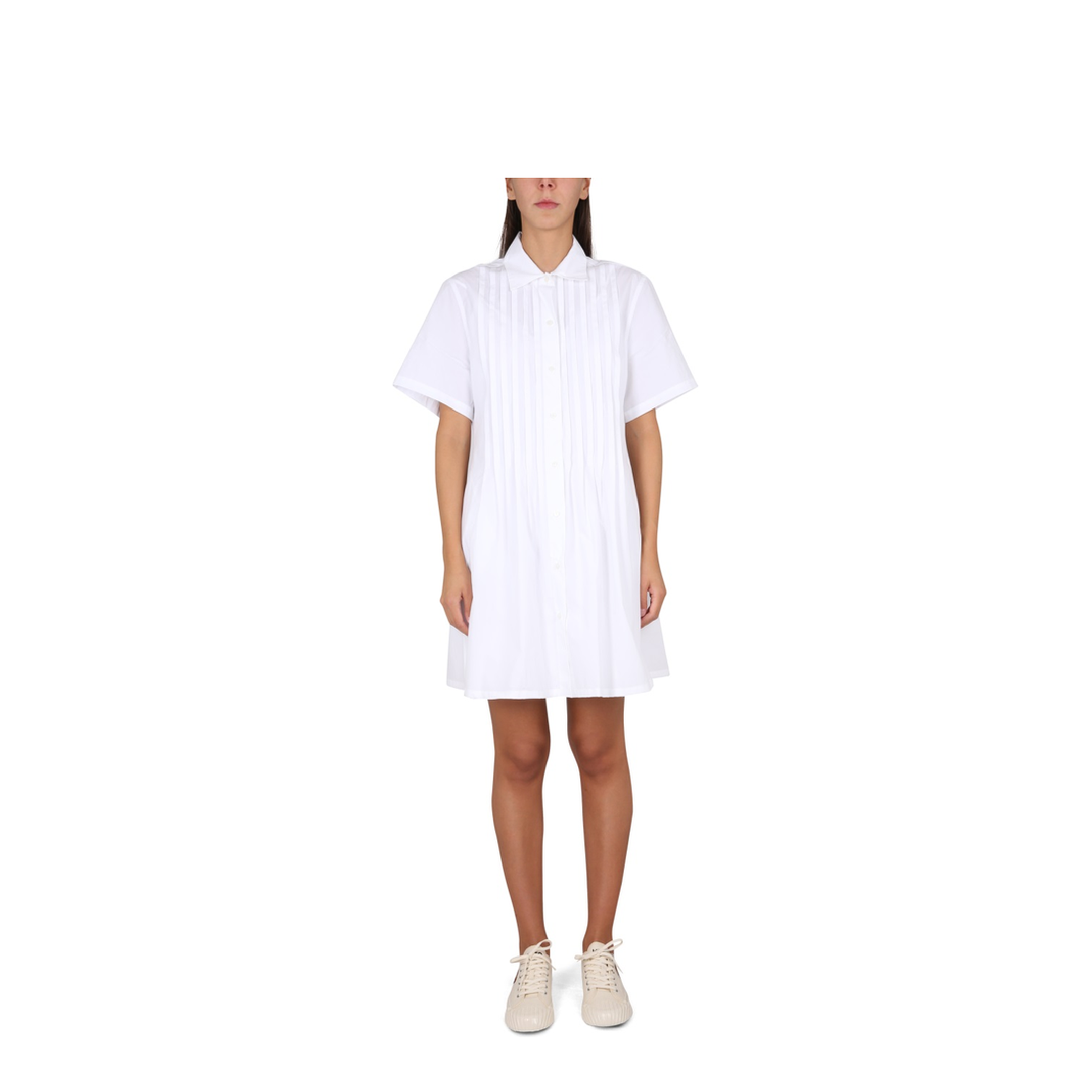 Pleated Chemise Dress - Image 1