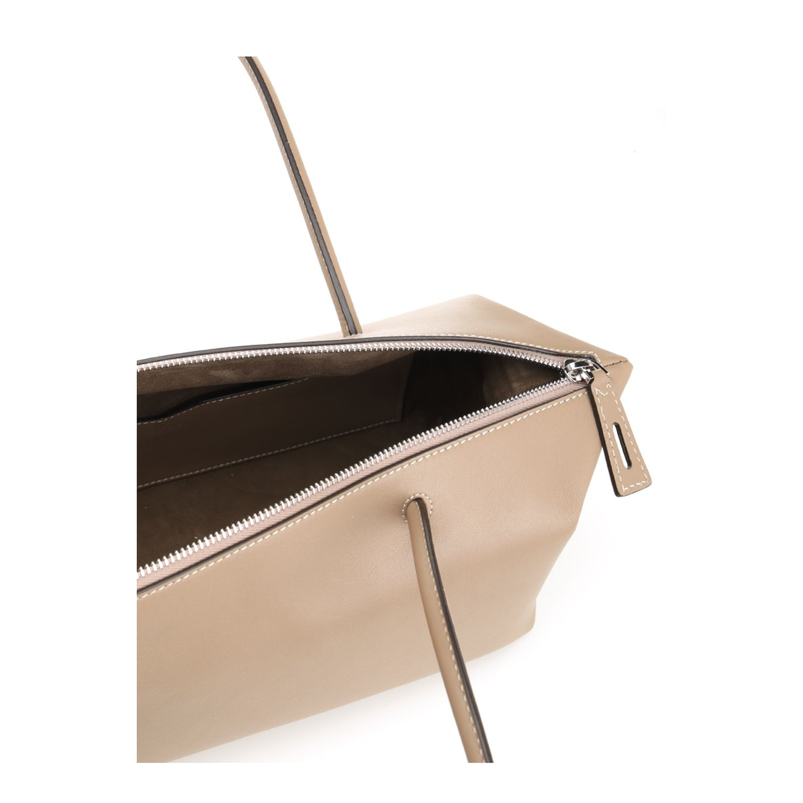 Hold All String Small Square Bauletto Shoulder Bag Light Brown - Image 4