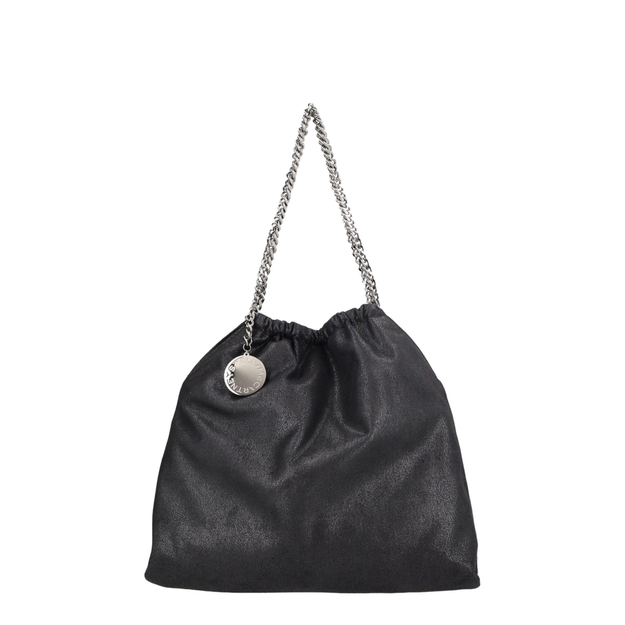 Falabella Medium Polyester Shoulder Bag - Black - Image 1