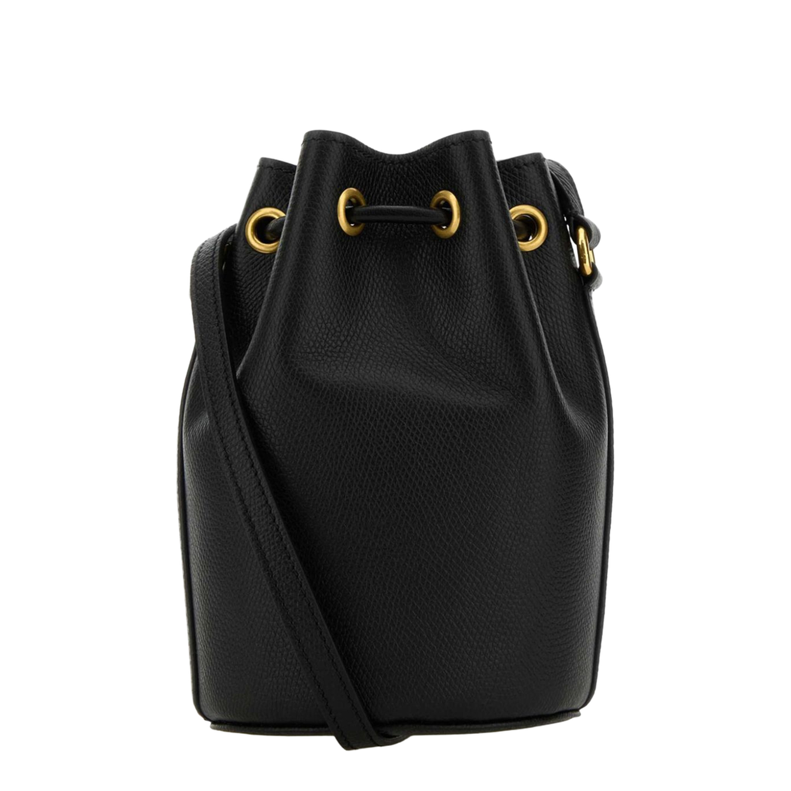 Mini Leather Bucket Bag - Image 3