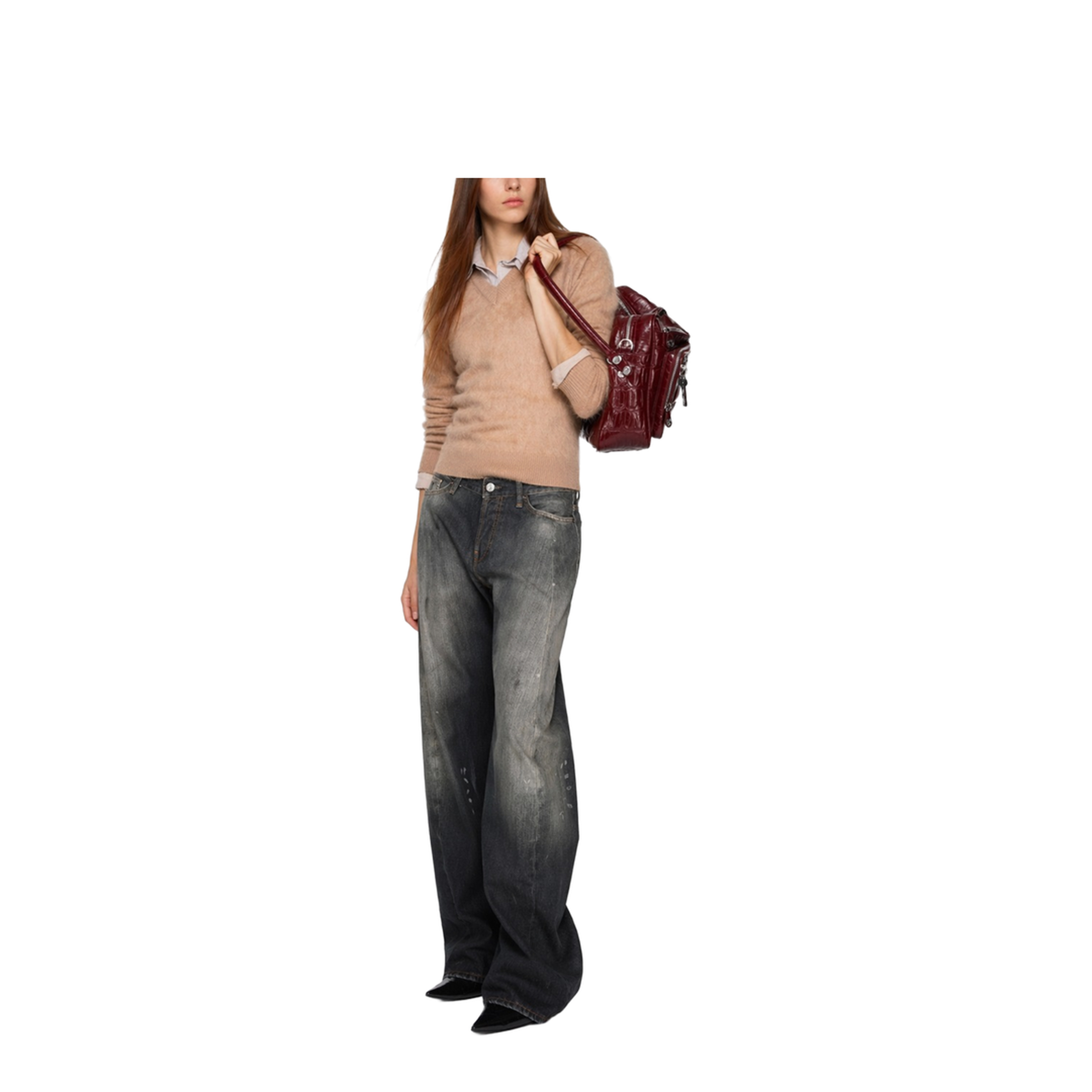 Loose Fit Jeans - Black - Image 2