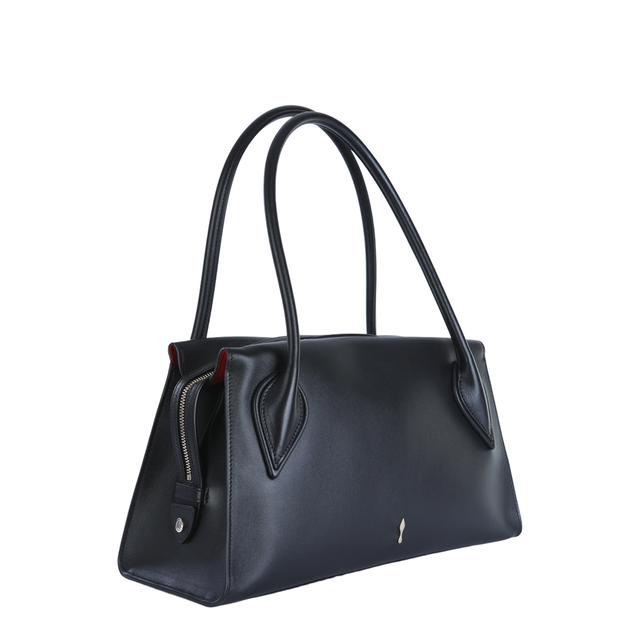 Venus Medium Calf Leather Shoulder Bag - Black - Image 3