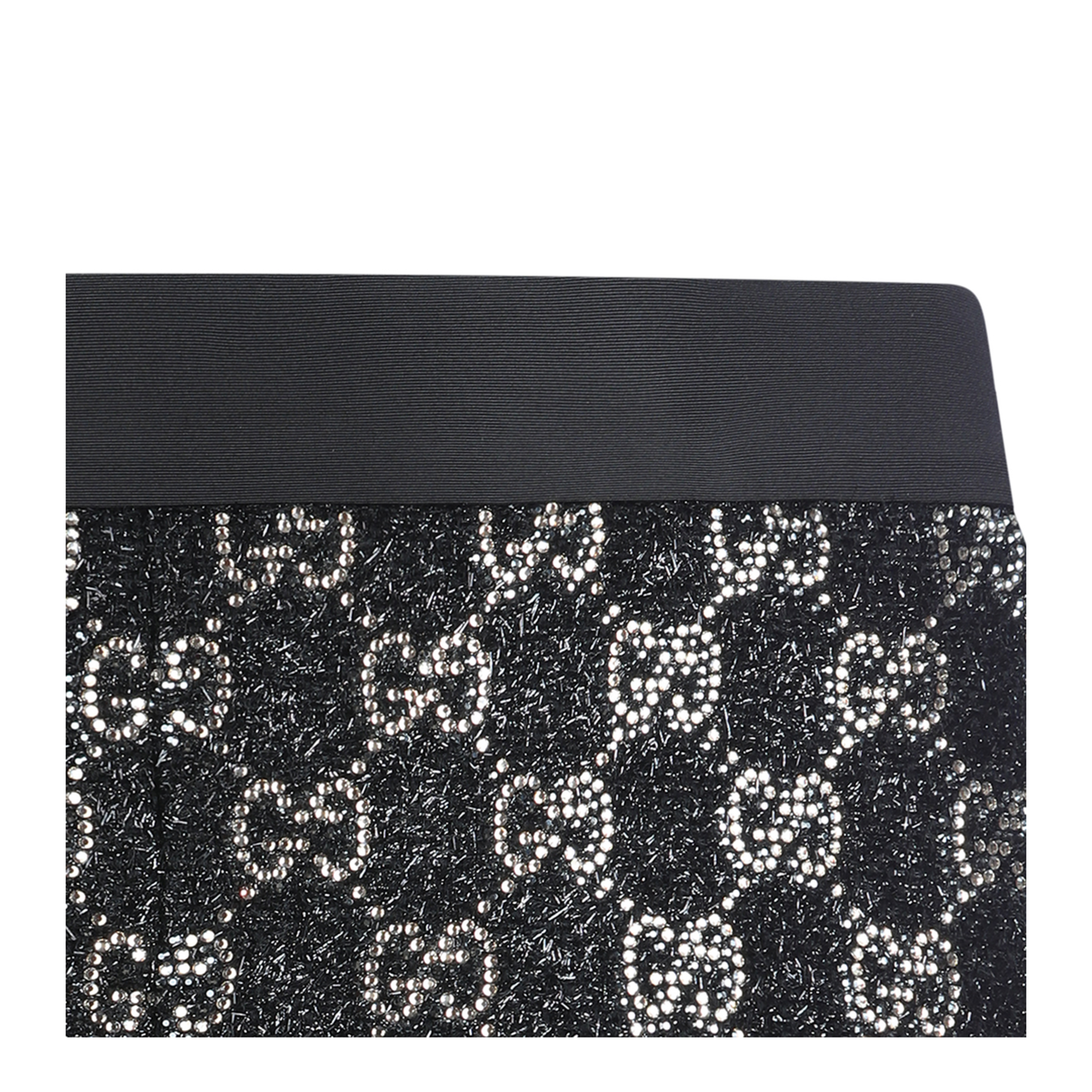 Embroidered Wool Tweed Lamé Shorts - Image 6