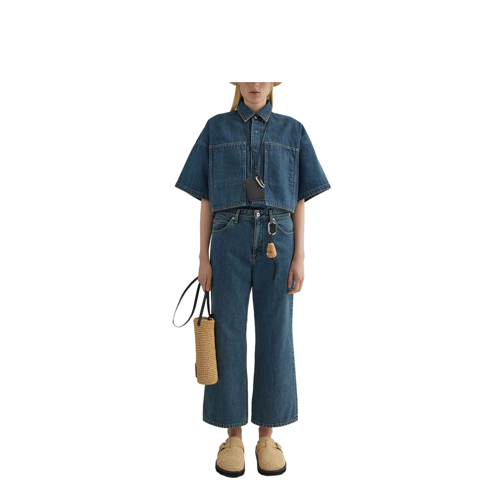 Flared Denim Trousers - Image 5