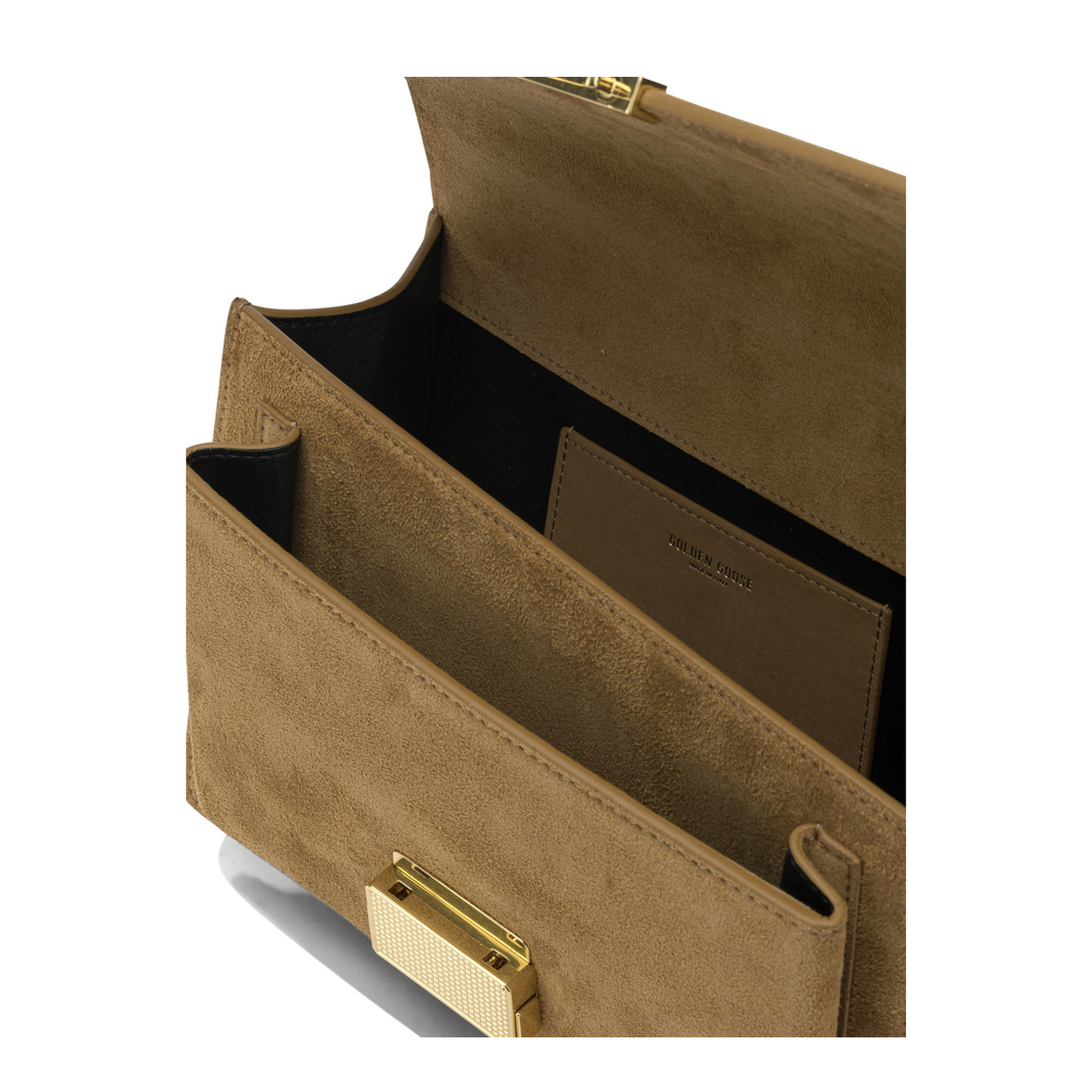 Venezia Small Nubuck & Suede Leather Top-Handle Bag - Cammello - Image 5