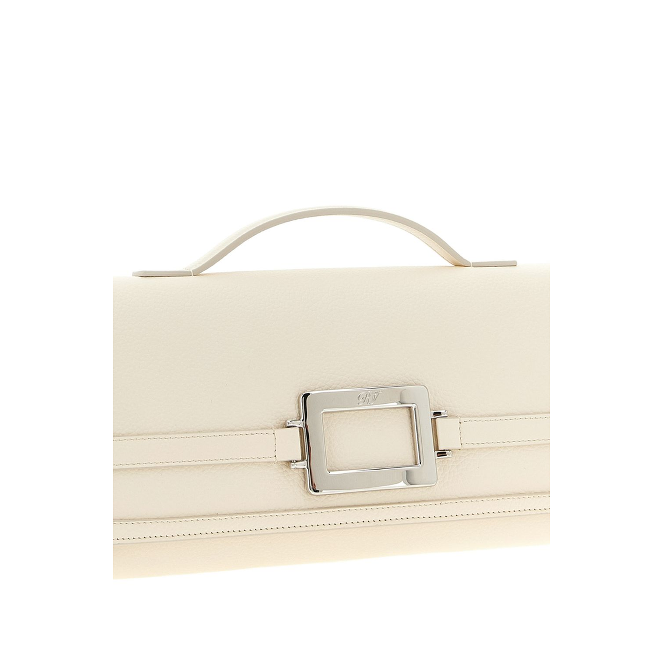Belle Vivier Clutch - Ivory/White - Image 4