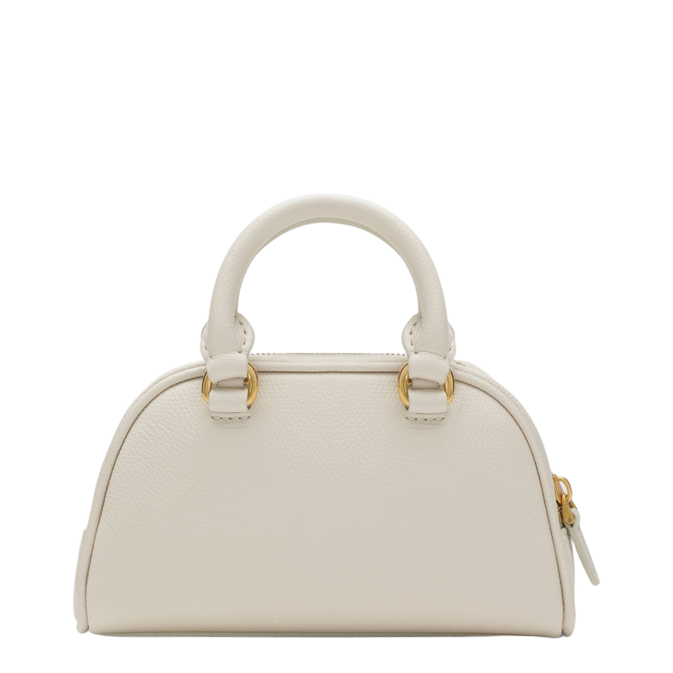 Ivory VLogo Signature Mini Duffle Bag in Grained Calfskin - Image 2