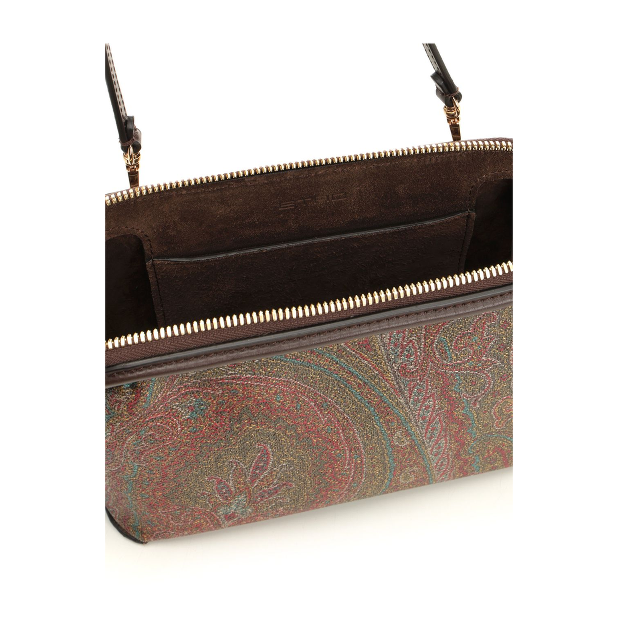 Arnica Cotton Jacquard Clutch - Brown - Image 4
