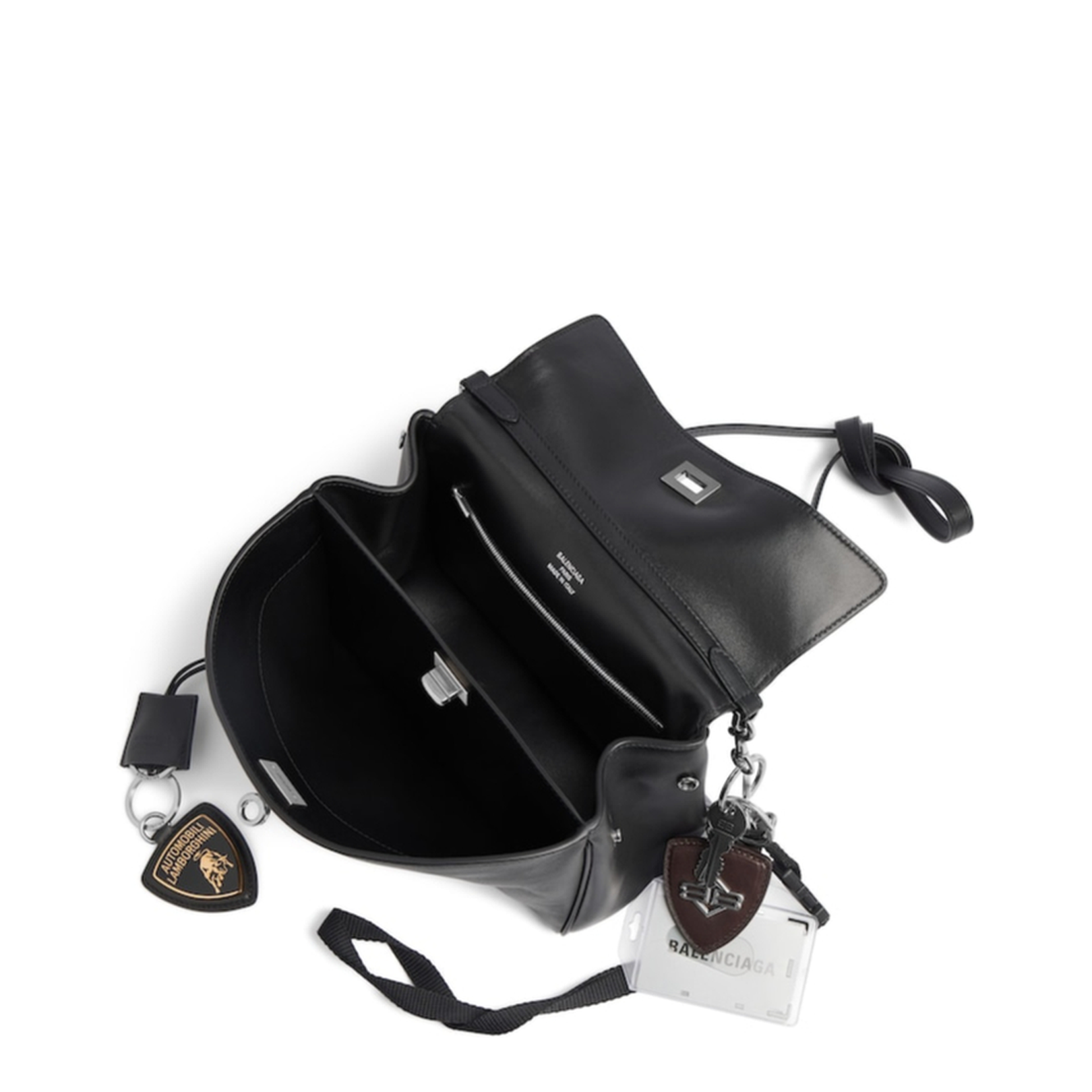 Messenger Bag Leather Black - Image 5