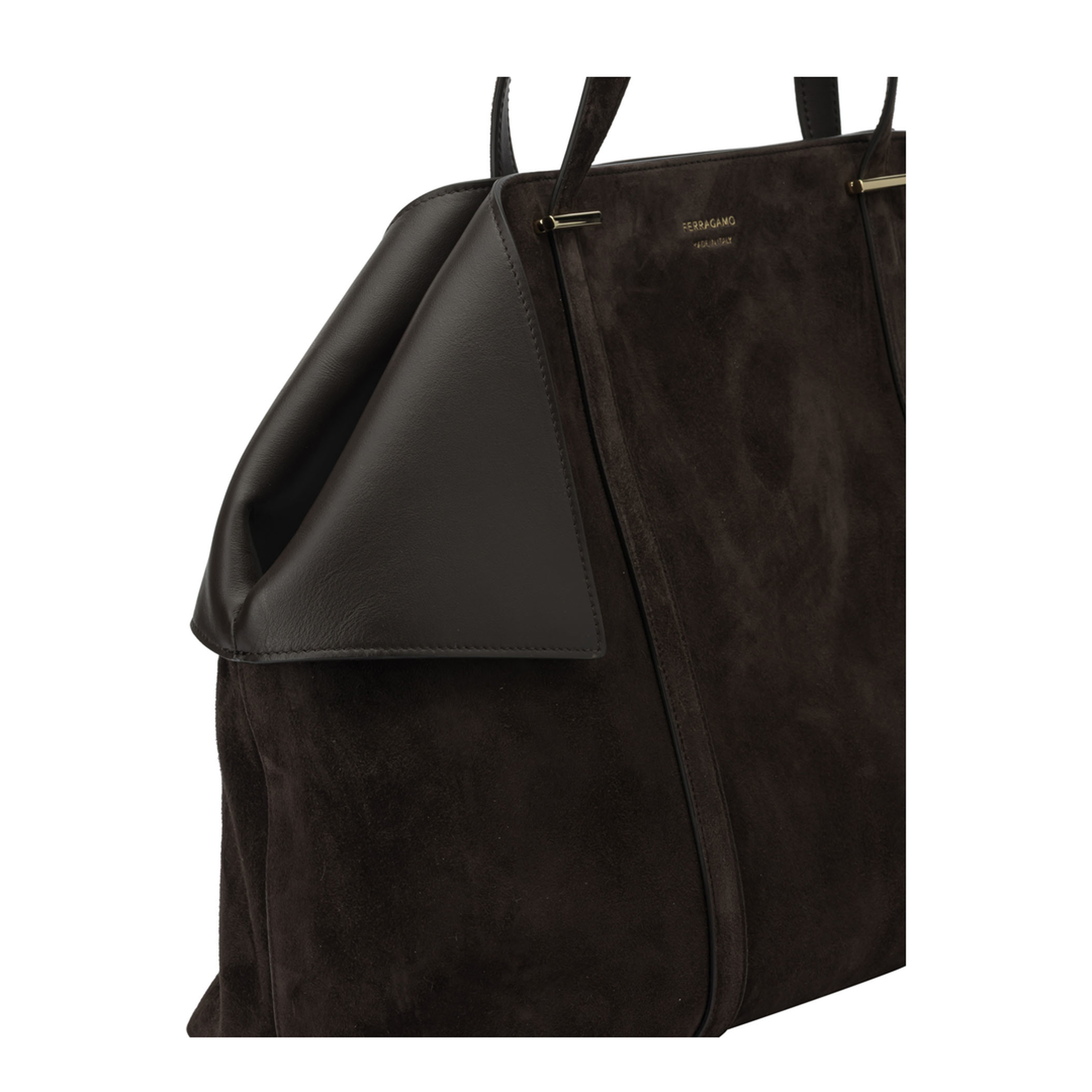 Scarf Large Calfskin Suede Tote Bag - Testa Di Moro - Image 4