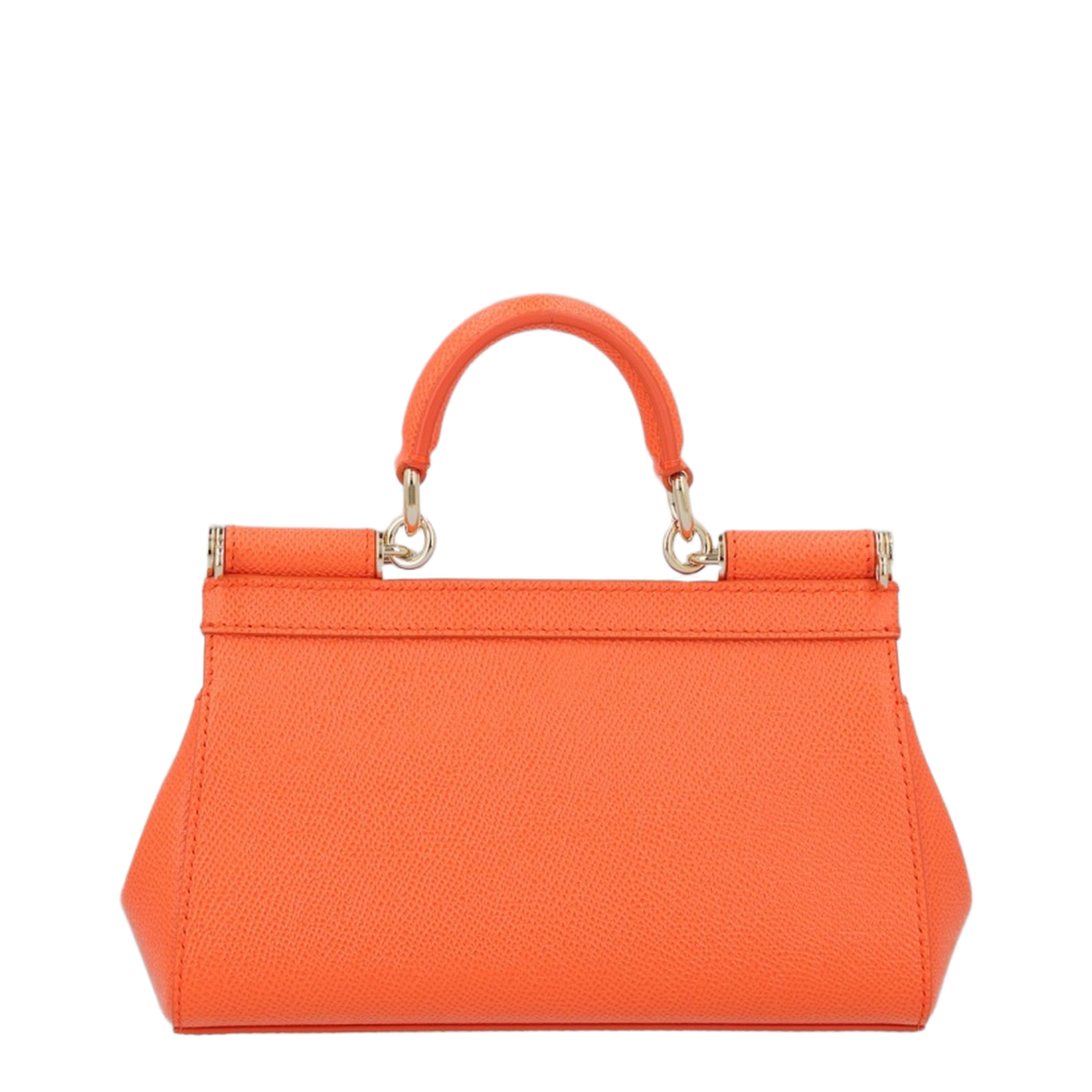 Sicily Calfskin Top-Handle Bag - Orange - Image 2