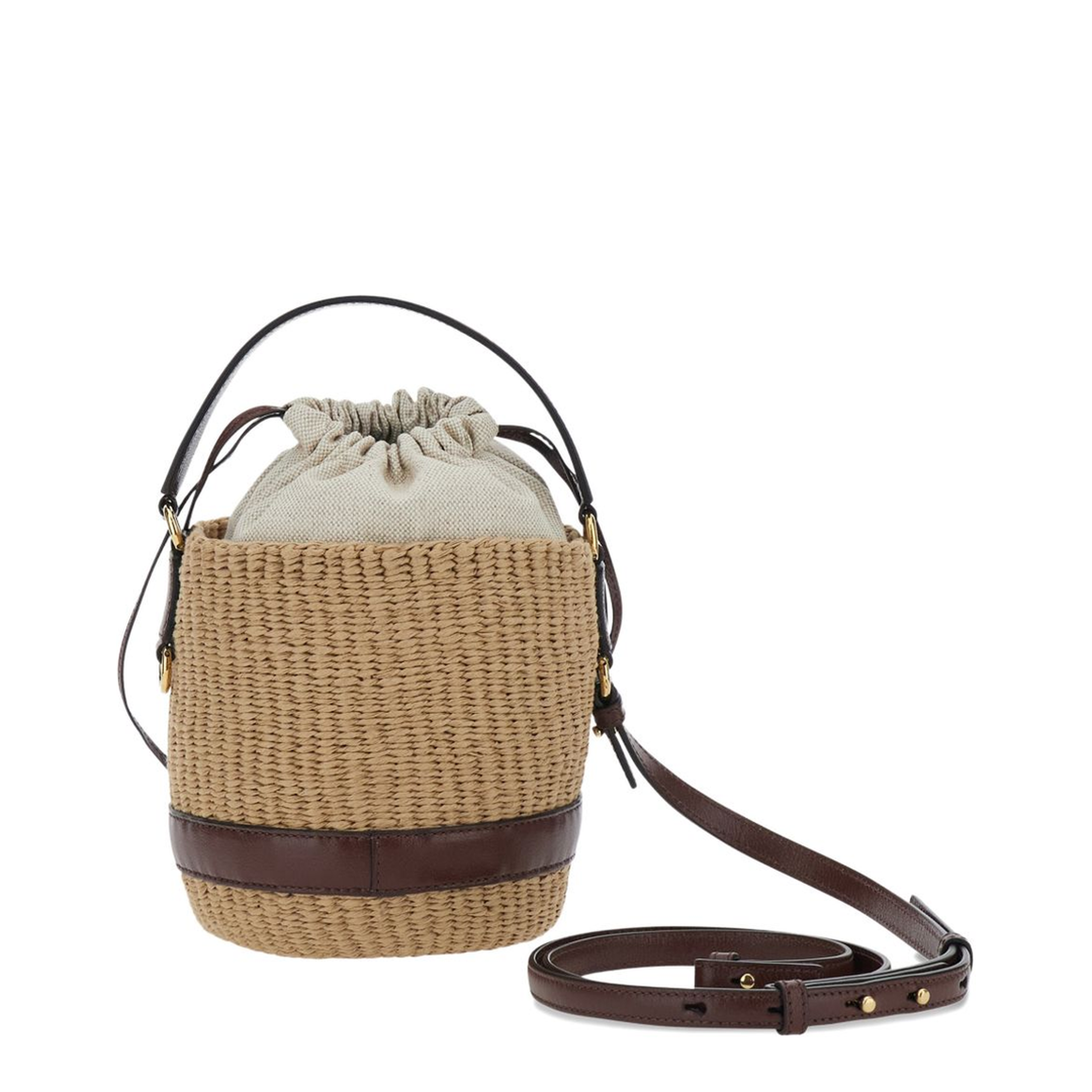 Charms Natural Fibres Basket Bag - Crafty Brown - Image 1