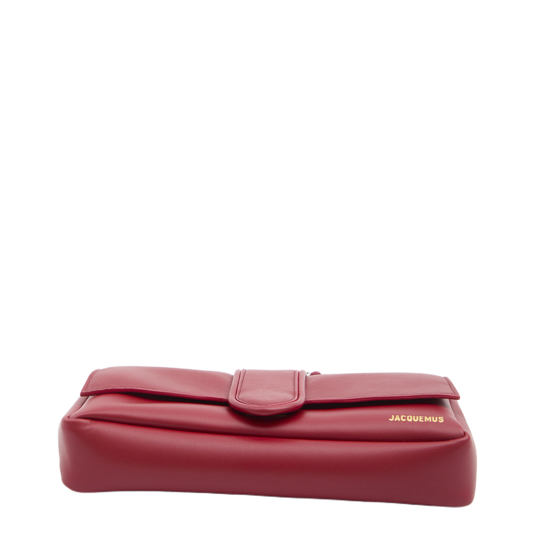 Lamb Leather Shoulder Bag - Dark Red - Image 3