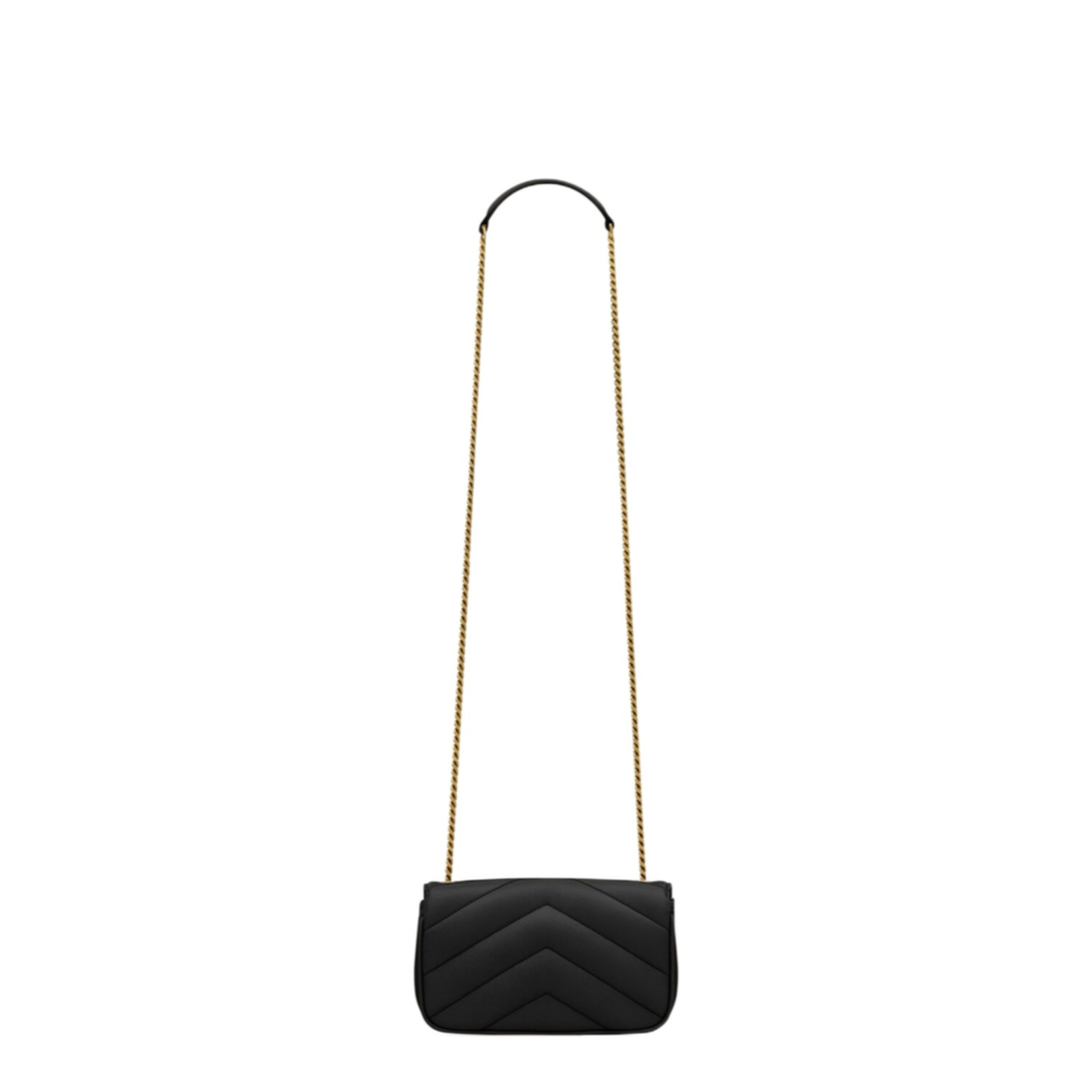 Loulou Mini Chain Bag in Black - Image 4