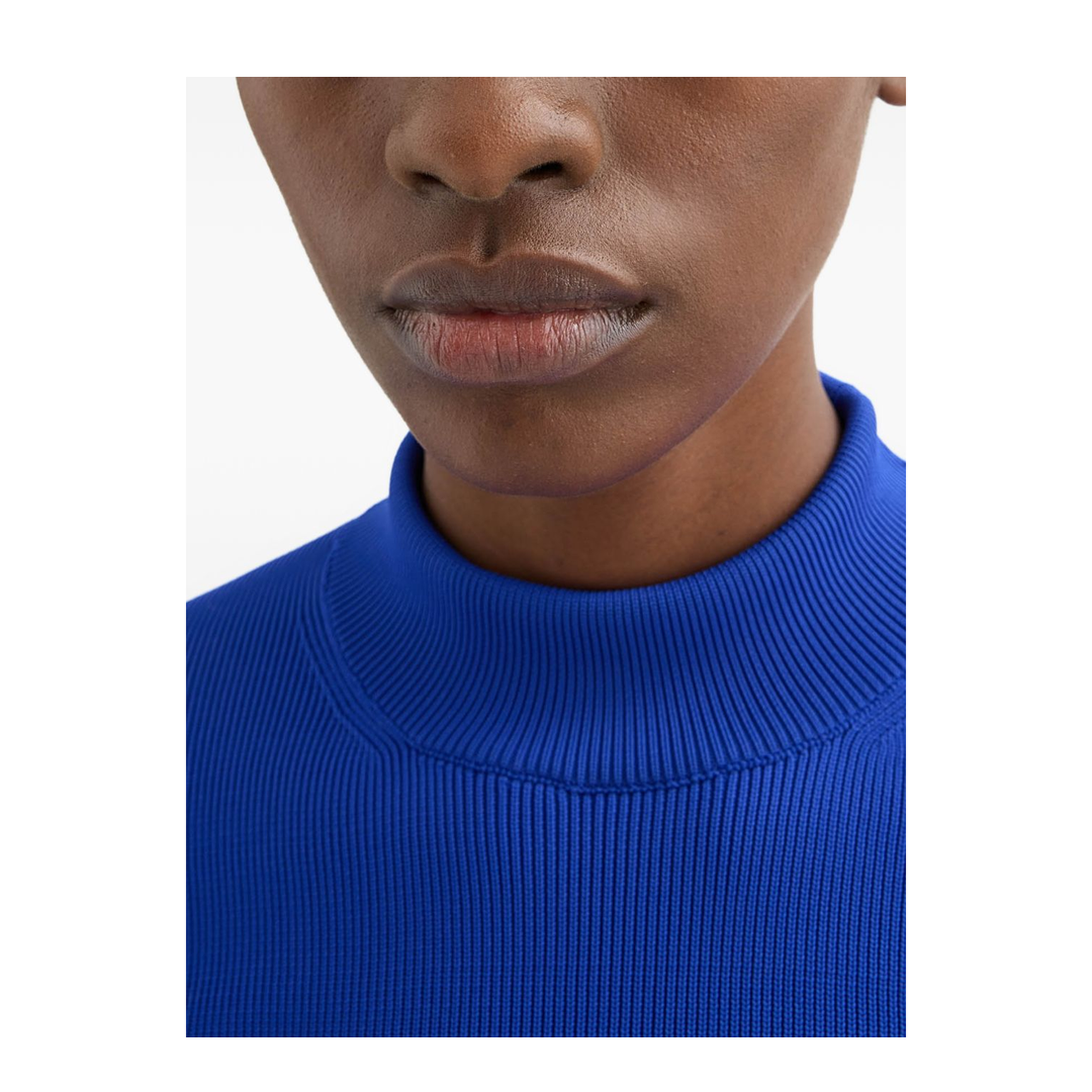 Mock-Neck Sweater Blue - Image 3