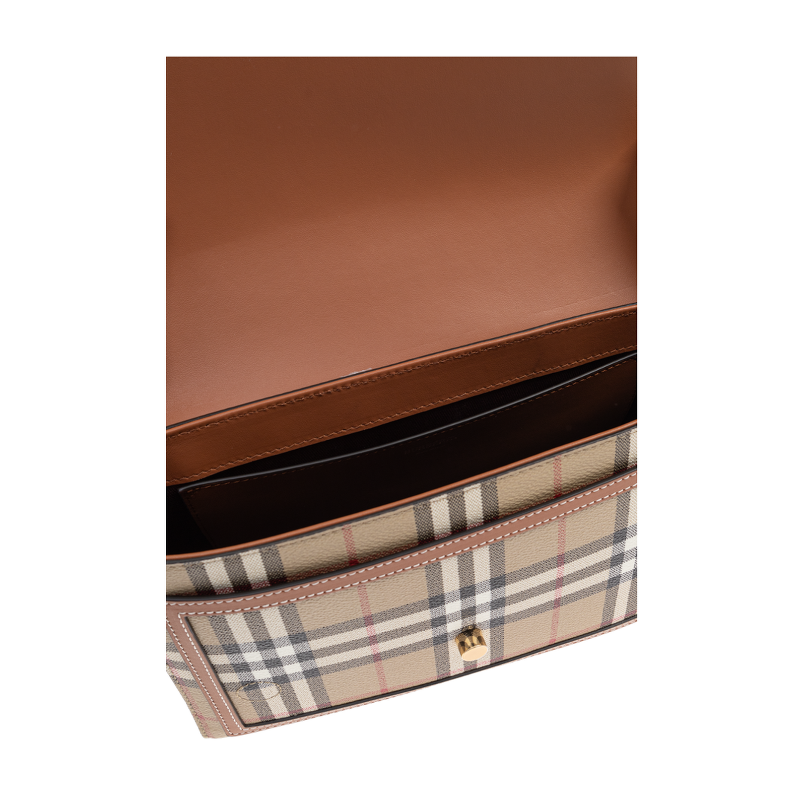 Burberry Note Bag in Vintage Check (Archive Beige/Briar Brown) - Image 5