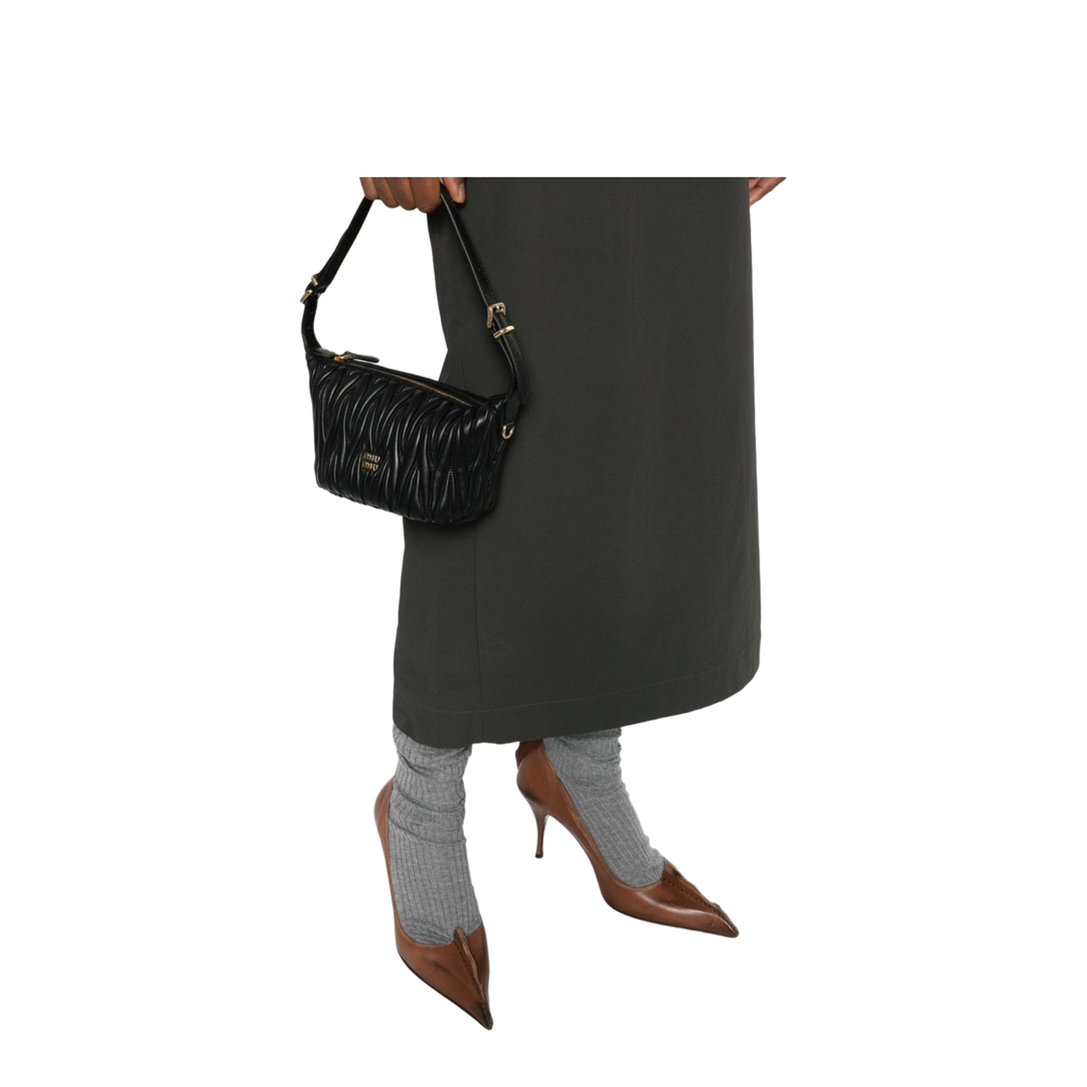 Matelassé Mini Bag Leather - Black - Image 2