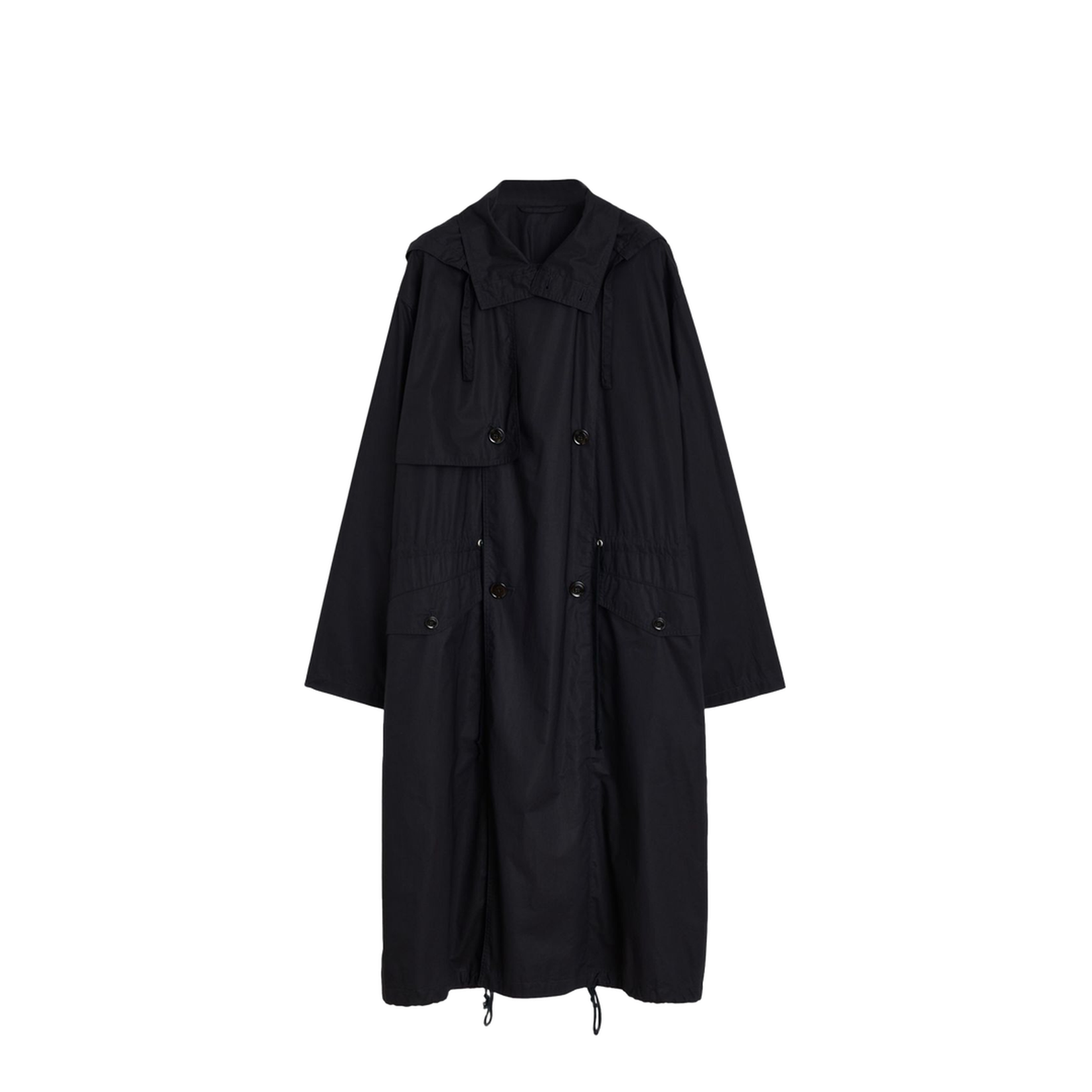 Light Ventile Cotton Trench in Blue - Image 1