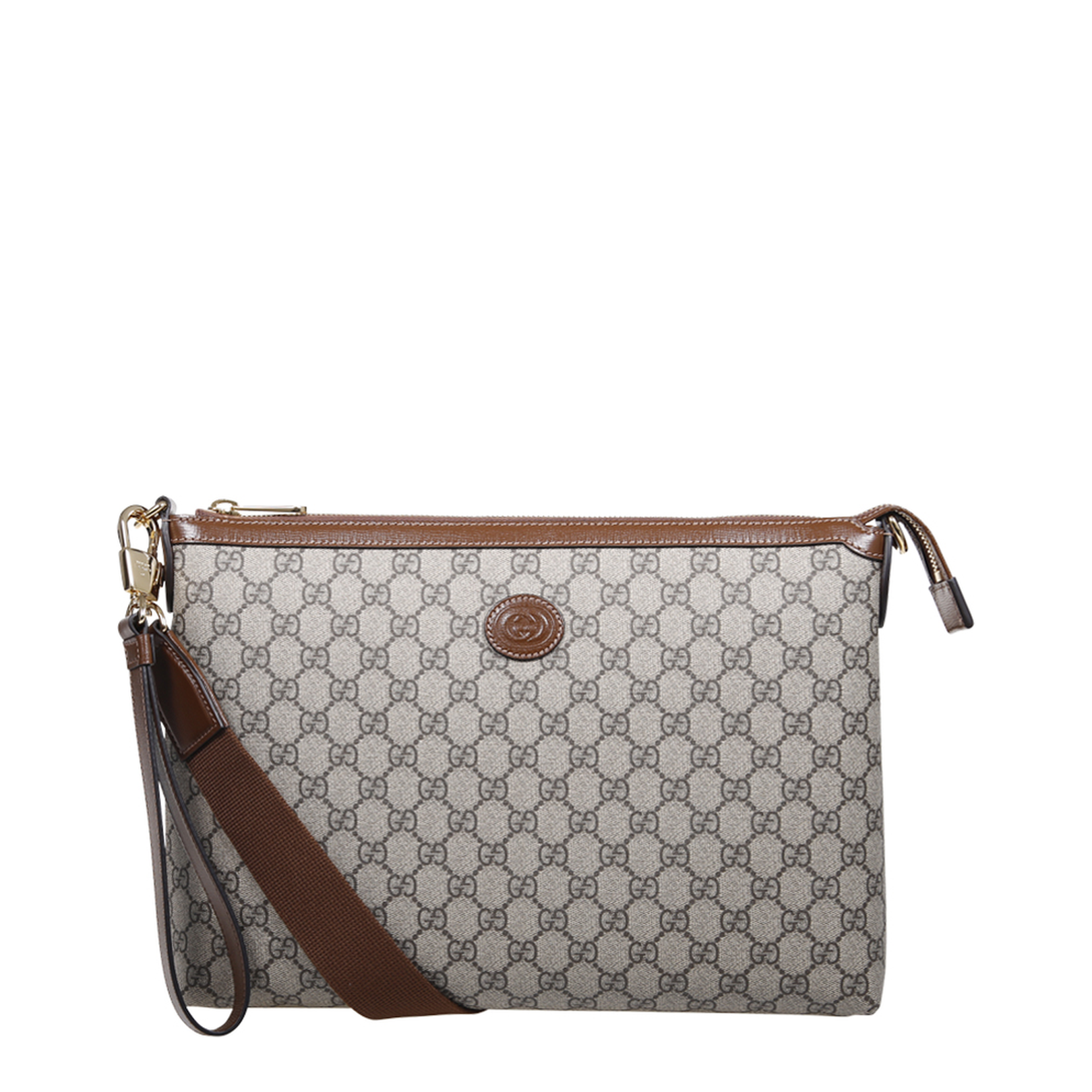 Small Canvas Bi-Color Pouch - Gray - Image 2