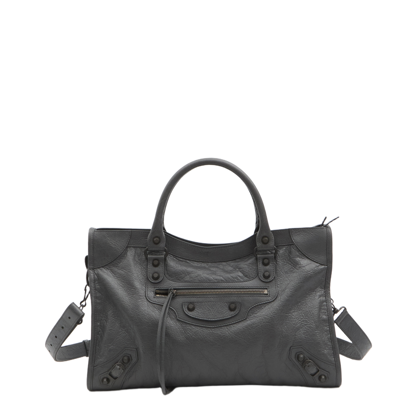 Medium Le City Handbag in Dark Grey - Image 1