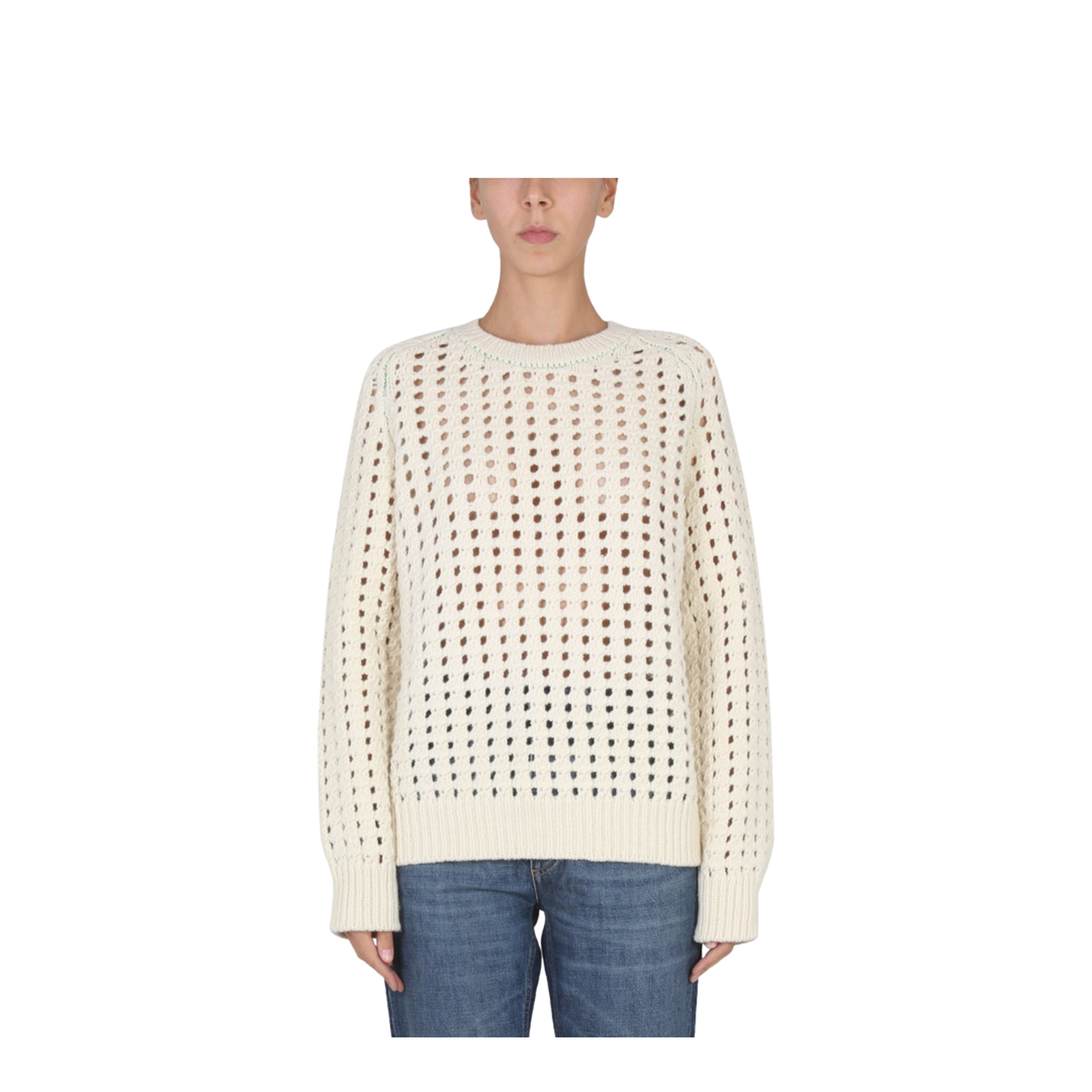 Lace Knit Sweater - Image 1