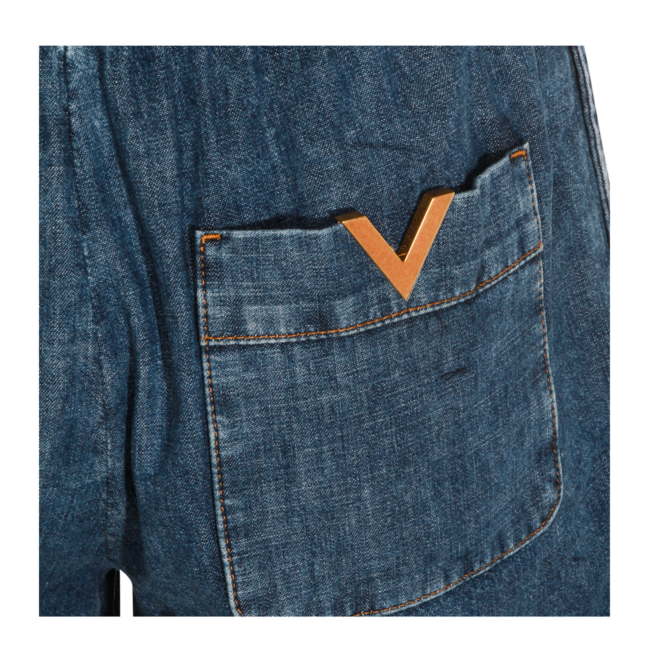 Women's Short Denim Blue - Image 5