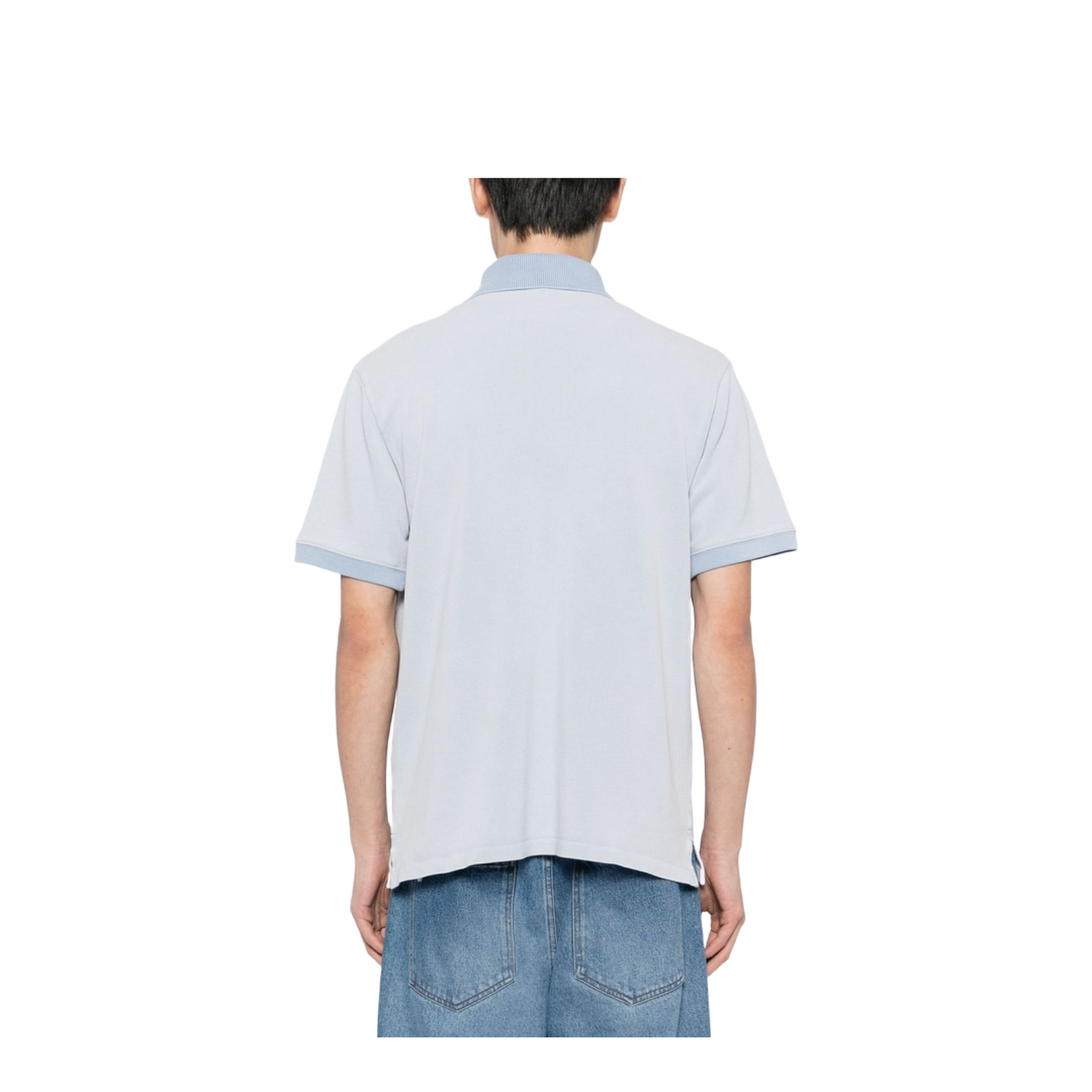 Polo in Cotton Blue - Image 2