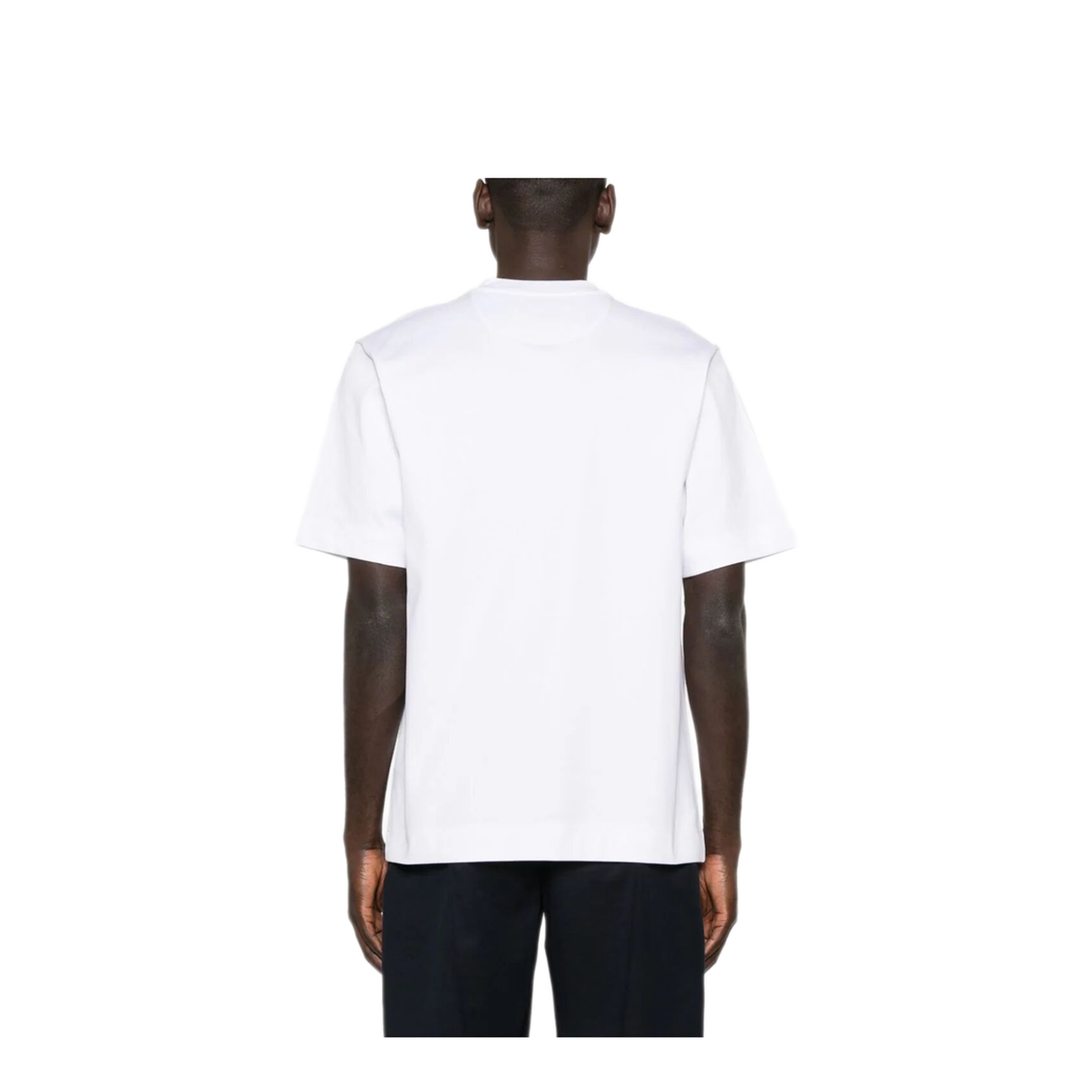 Cotton T-Shirt with Metal FF Appliqué - Image 4