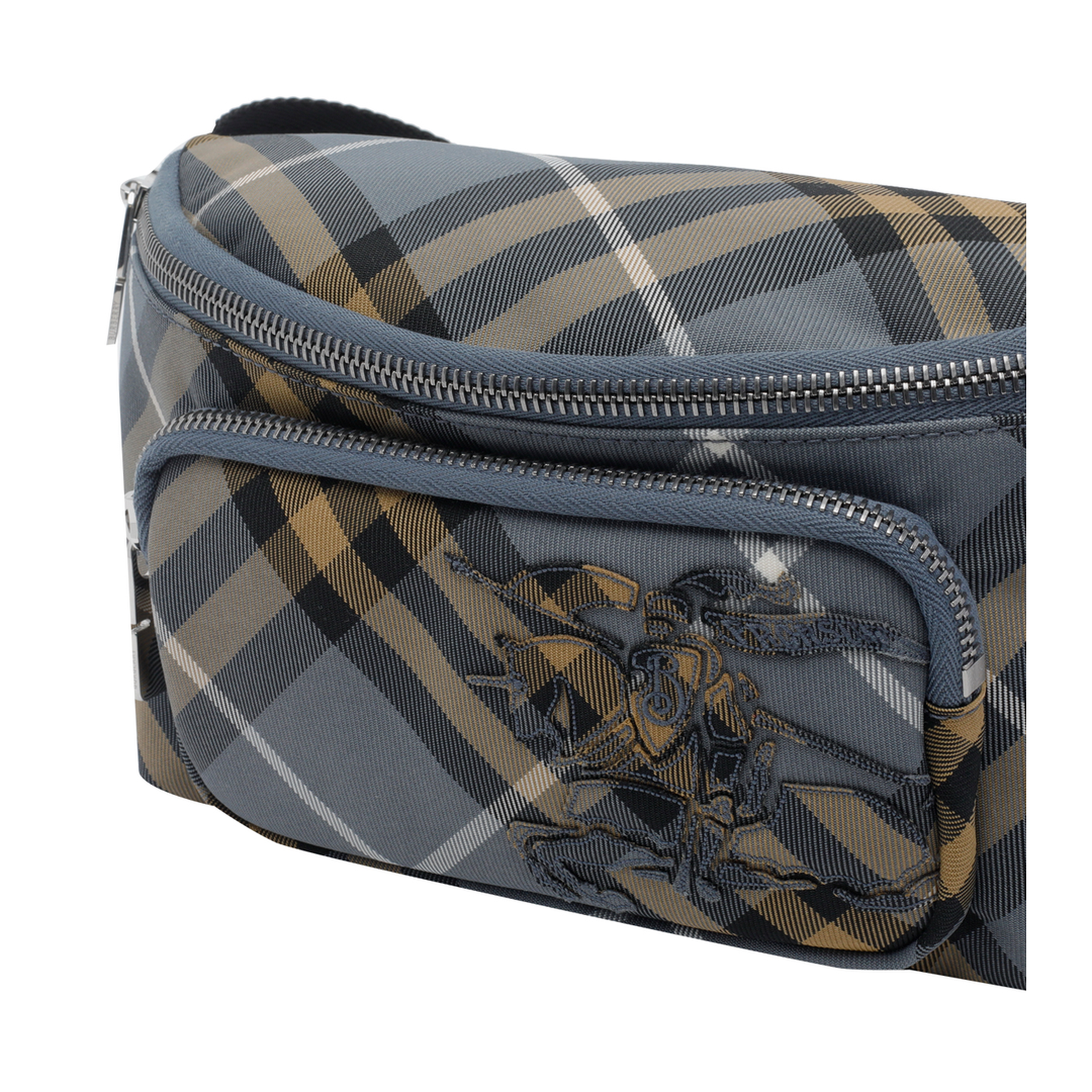 Small Check Belt Bag - Wave Blue - Image 4