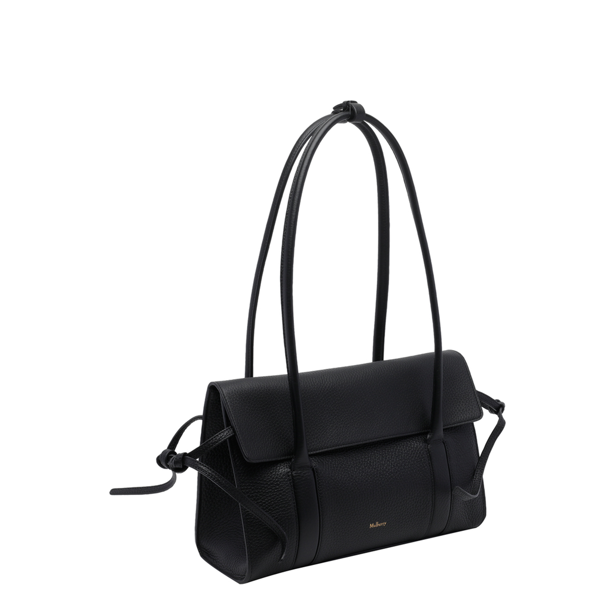 Bayswater Small Bovine Leather Shoulder Bag - Black - Image 4