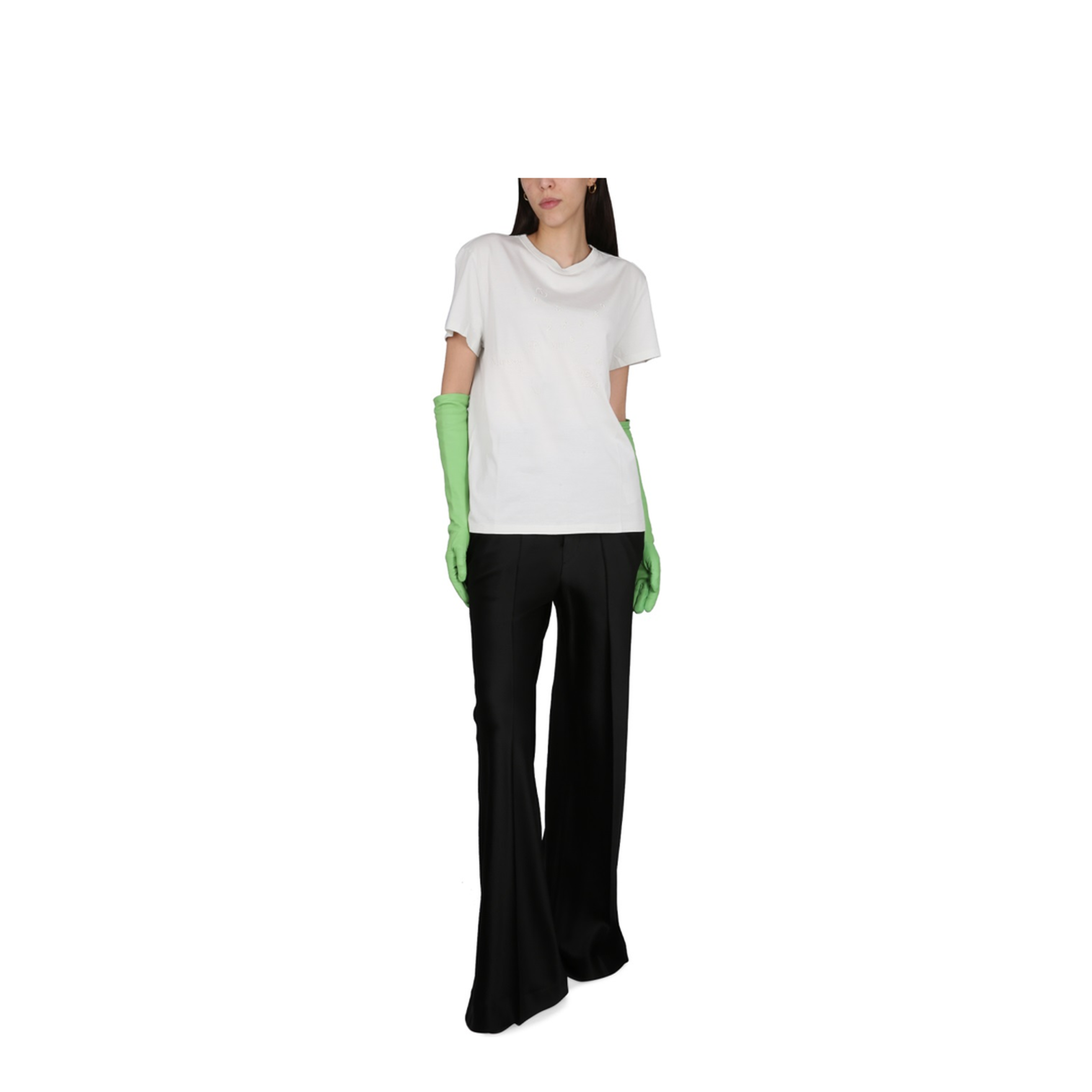 T-Shirt with Logo Embroidery - Image 2