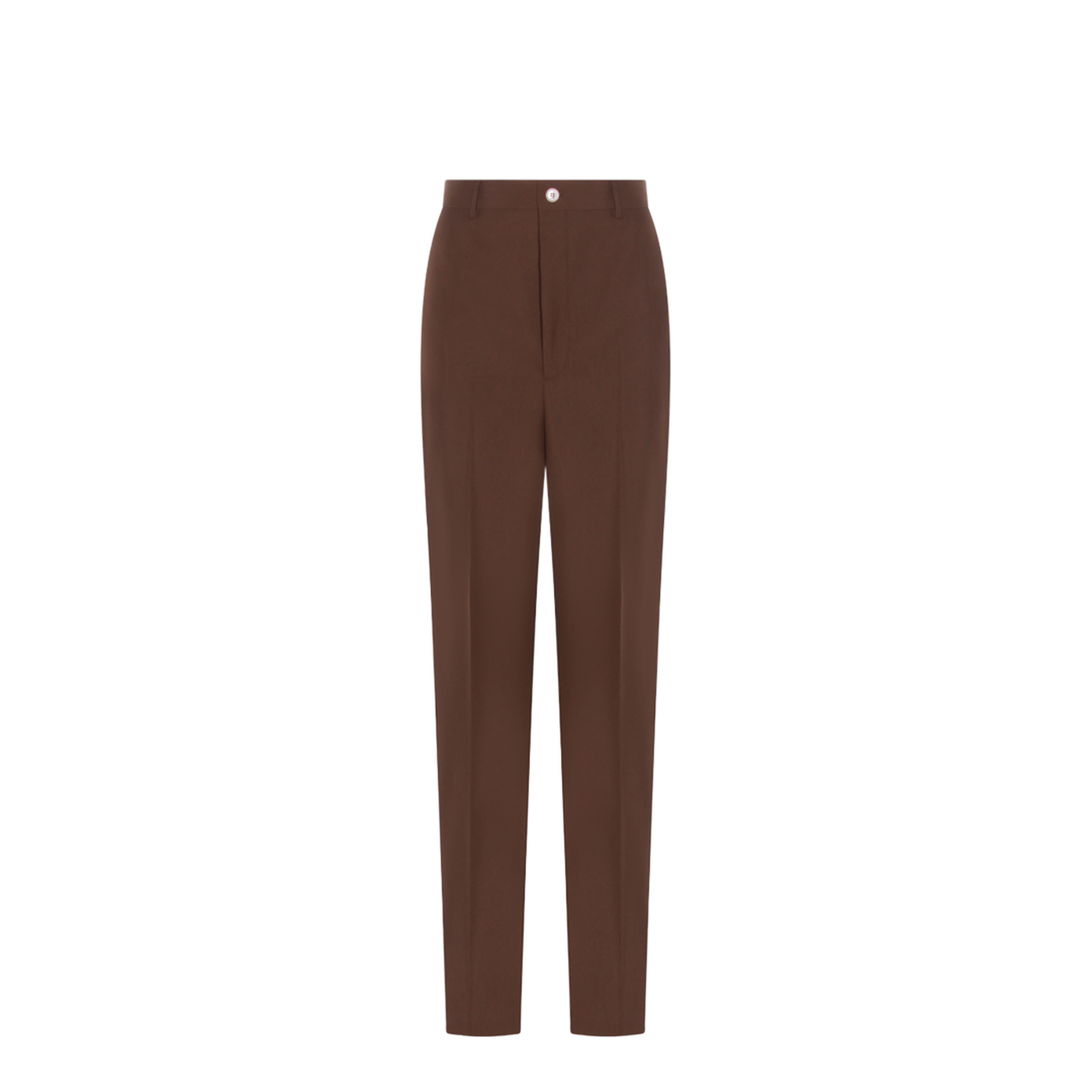 Wide Fit Trousers In Brown - Image 2