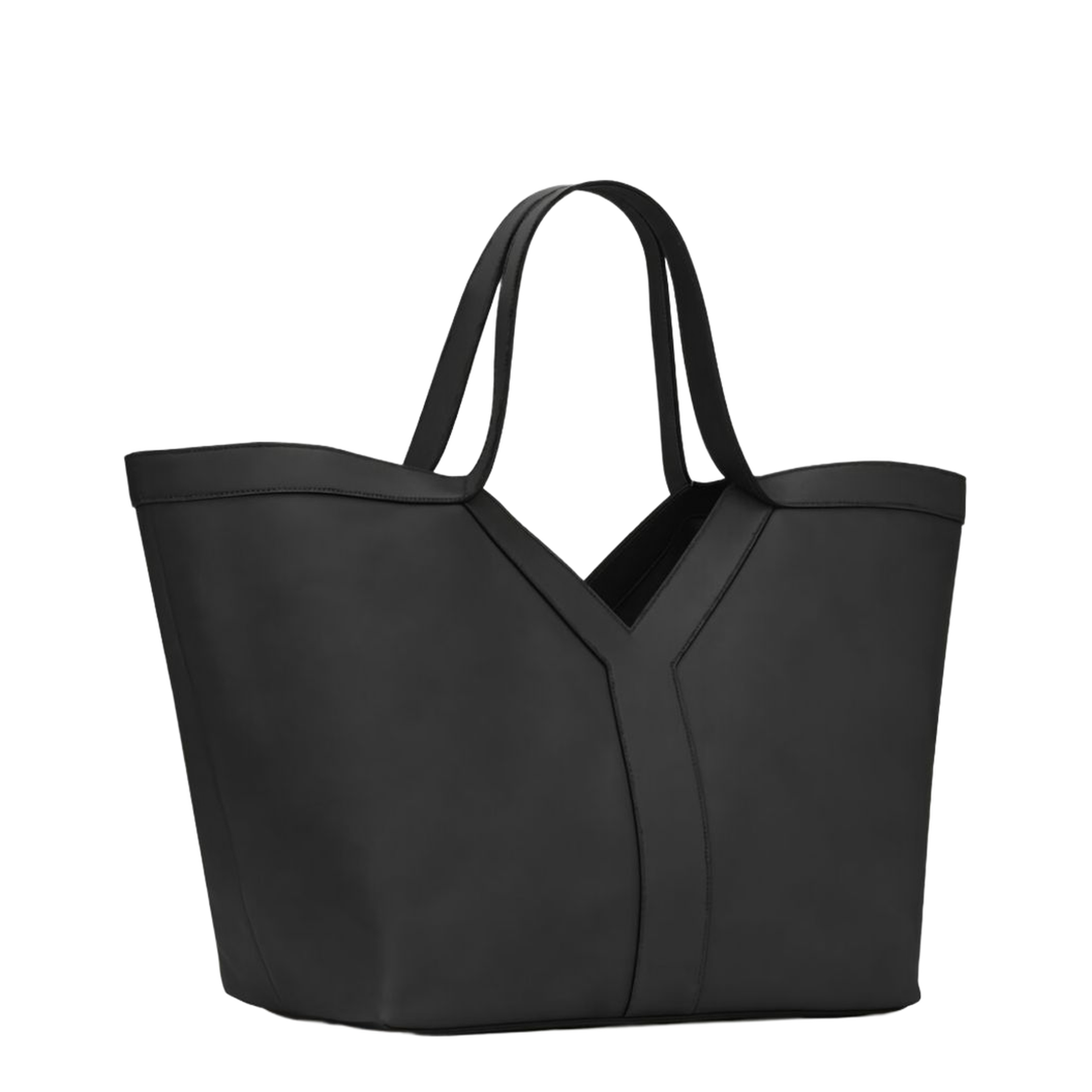 Y Tote Calfskin Tote - Black - Image 8