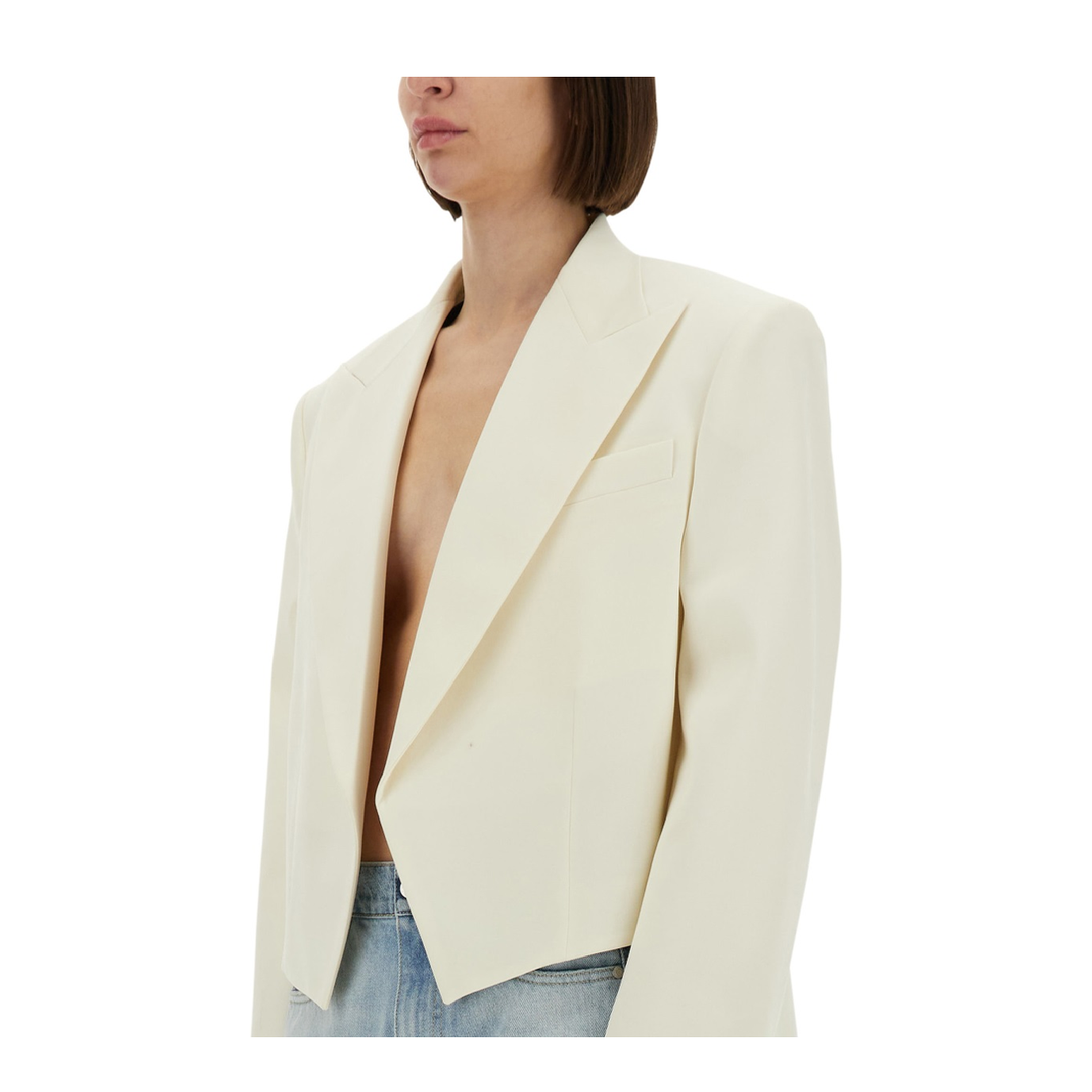 Cropped Blazer - Image 4