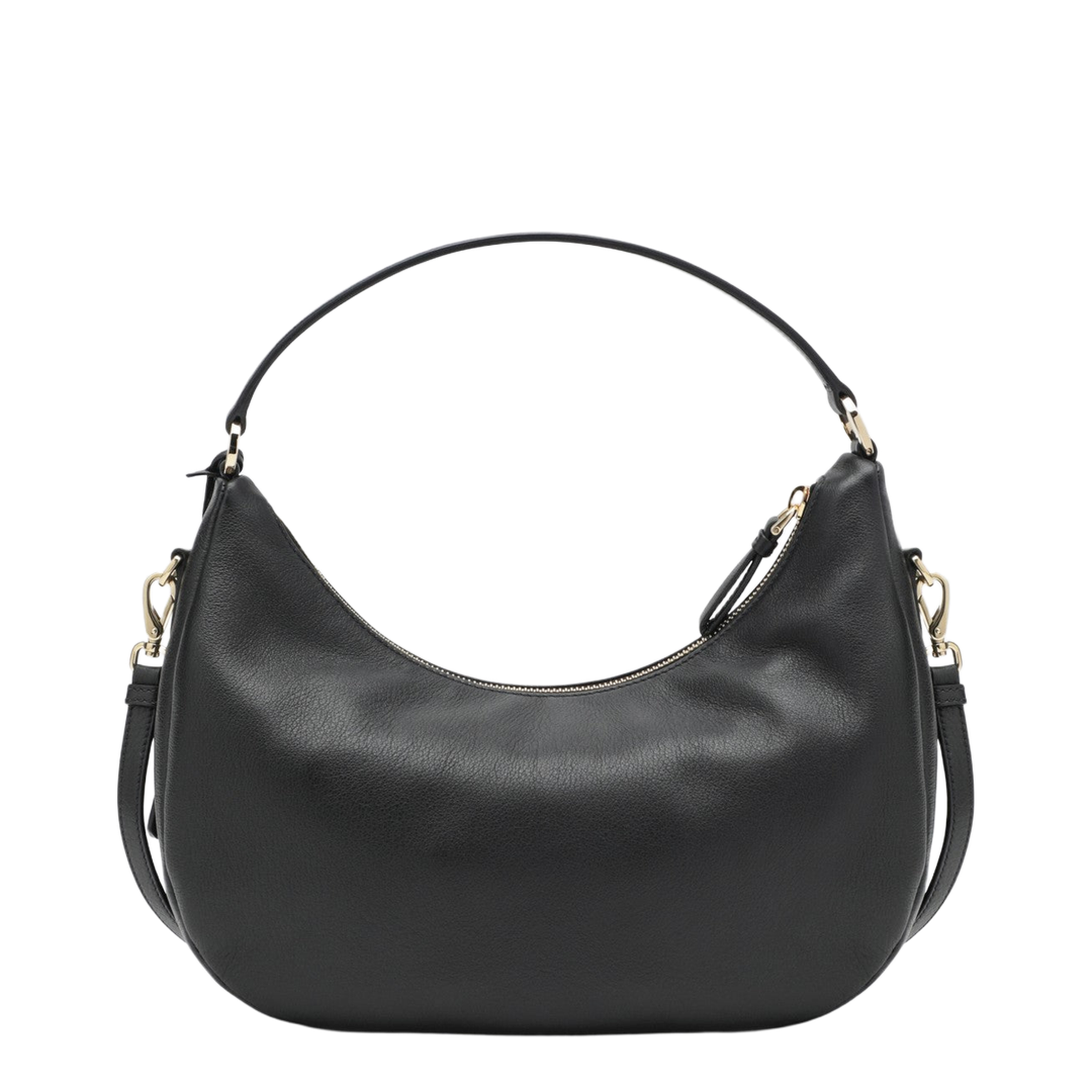 Leather Shoulder Bags - Black - Image 2