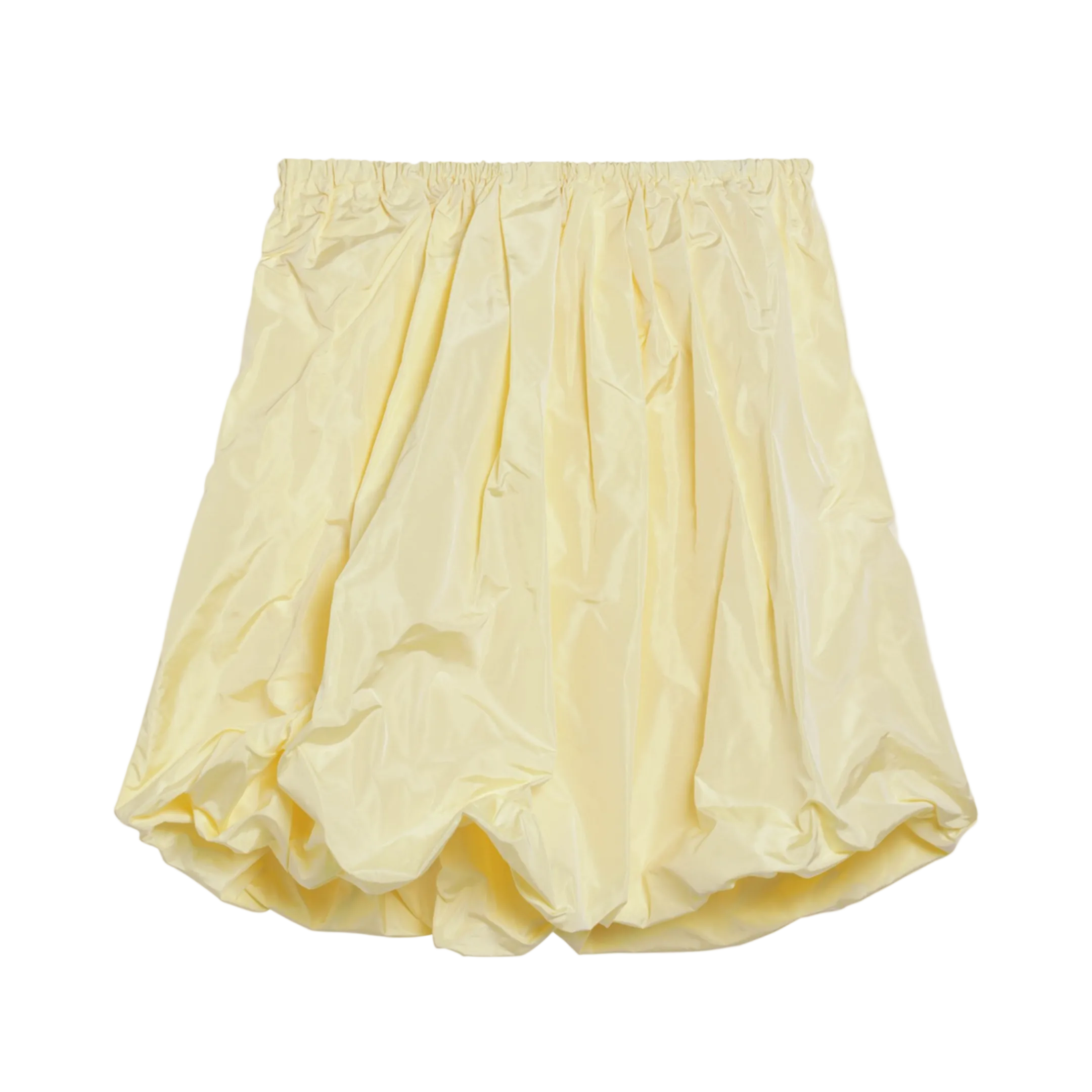 Cream Skirt in Tech Taffeta - Image 1