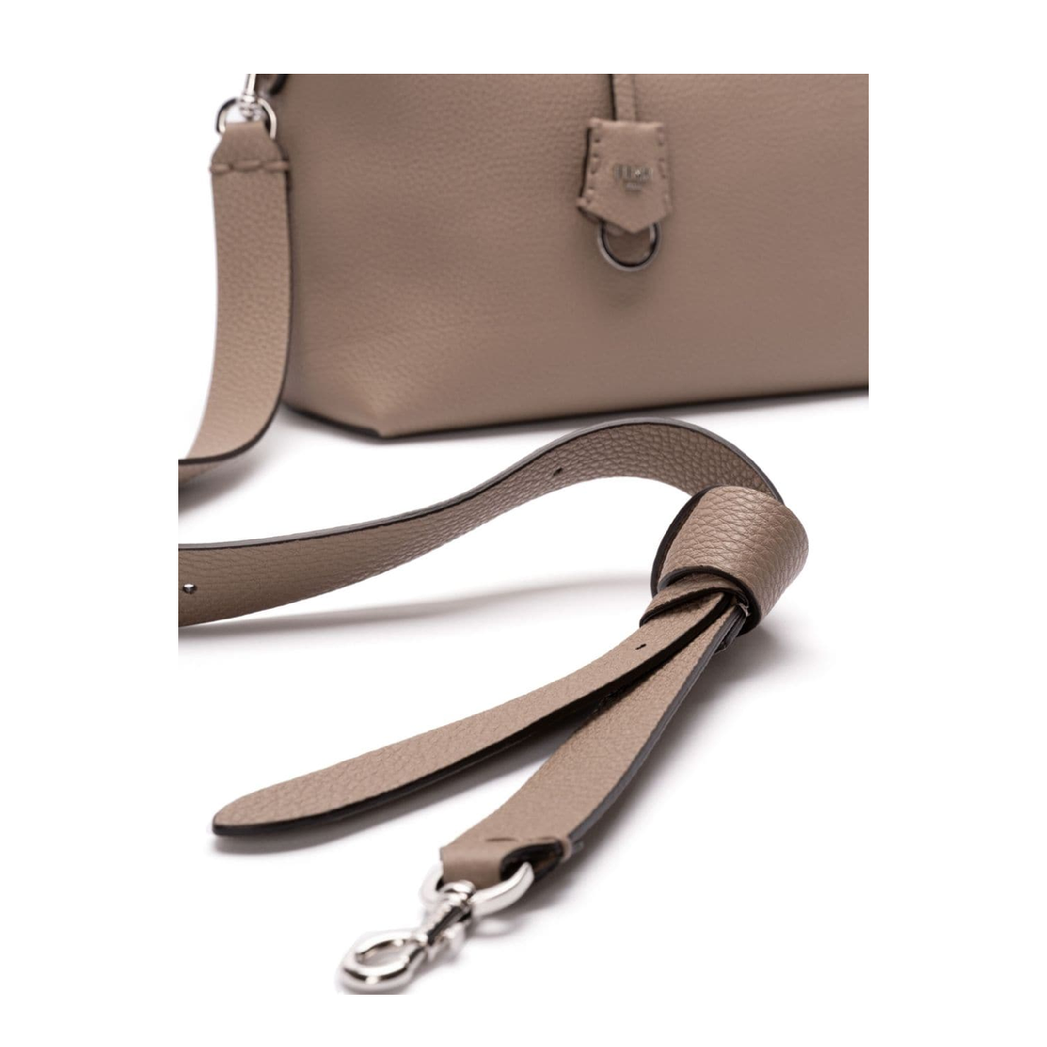 By The Way Selleria Large Calfskin Shoulder Bag - Dove Gray - Image 2