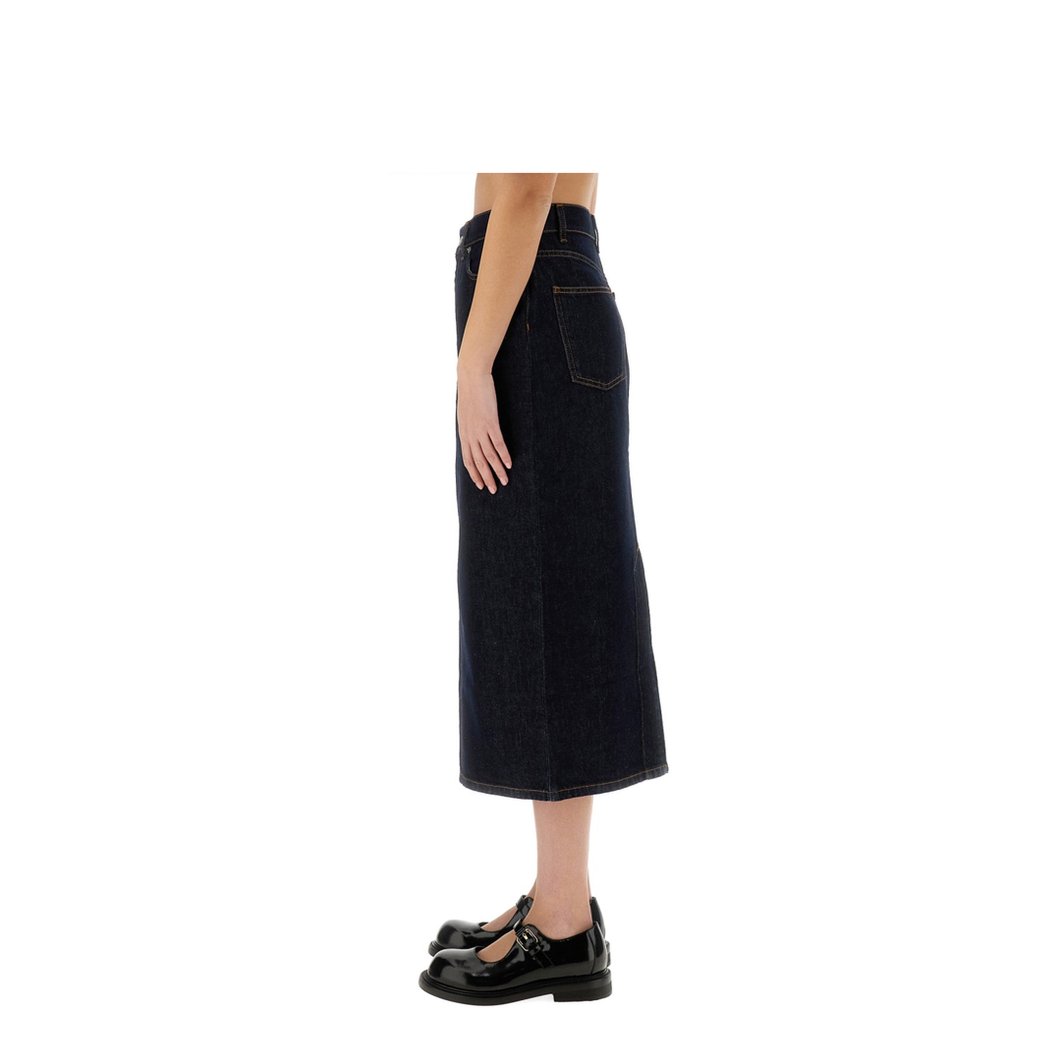 Long Denim Skirt - Image 4