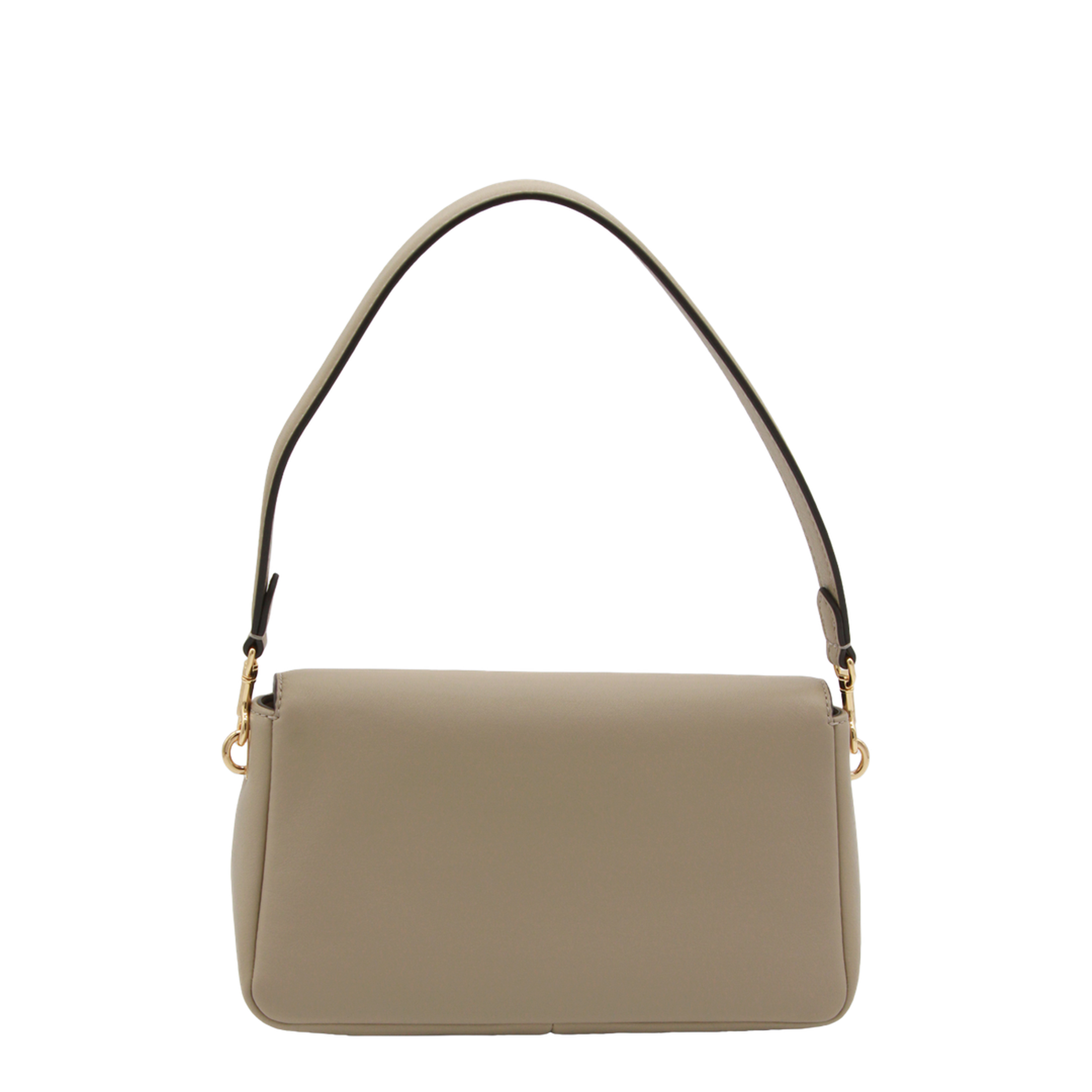 Charlie Small Leather Shoulder Bag - Soft Cement - Image 6