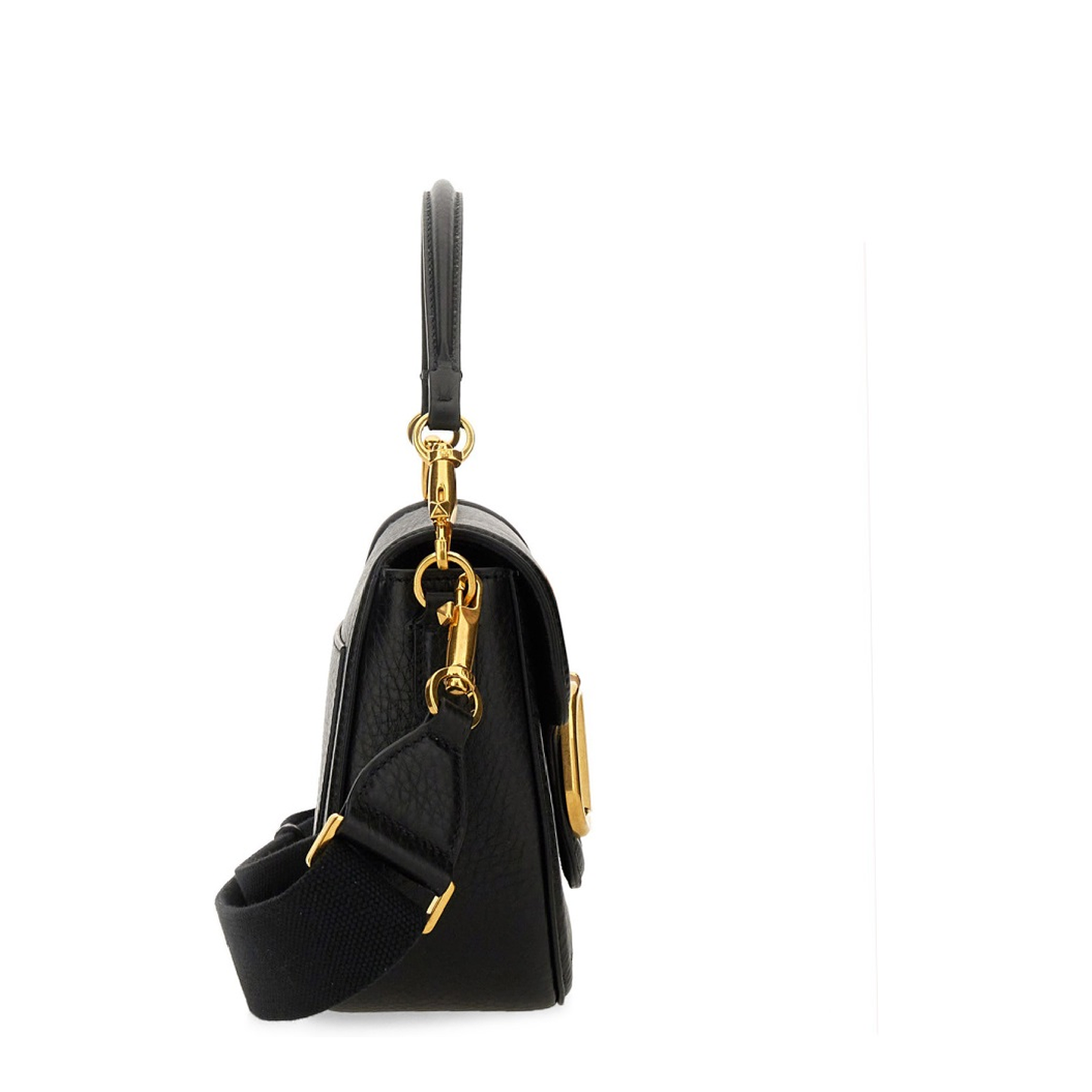 Alltime Grainy Calfskin Shoulder Bag - Black - Image 5