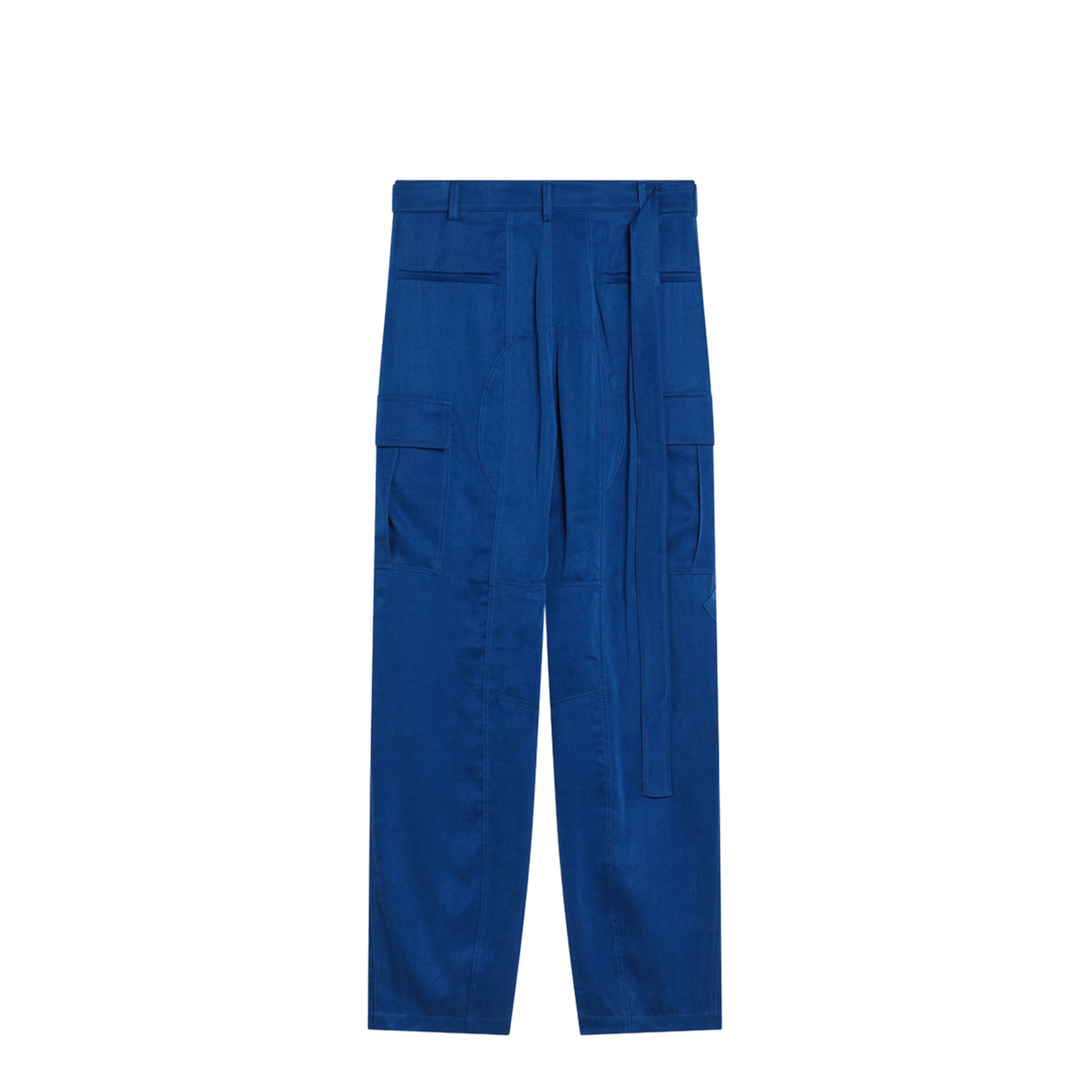 Electric Blue Cargo Trousers - Image 2