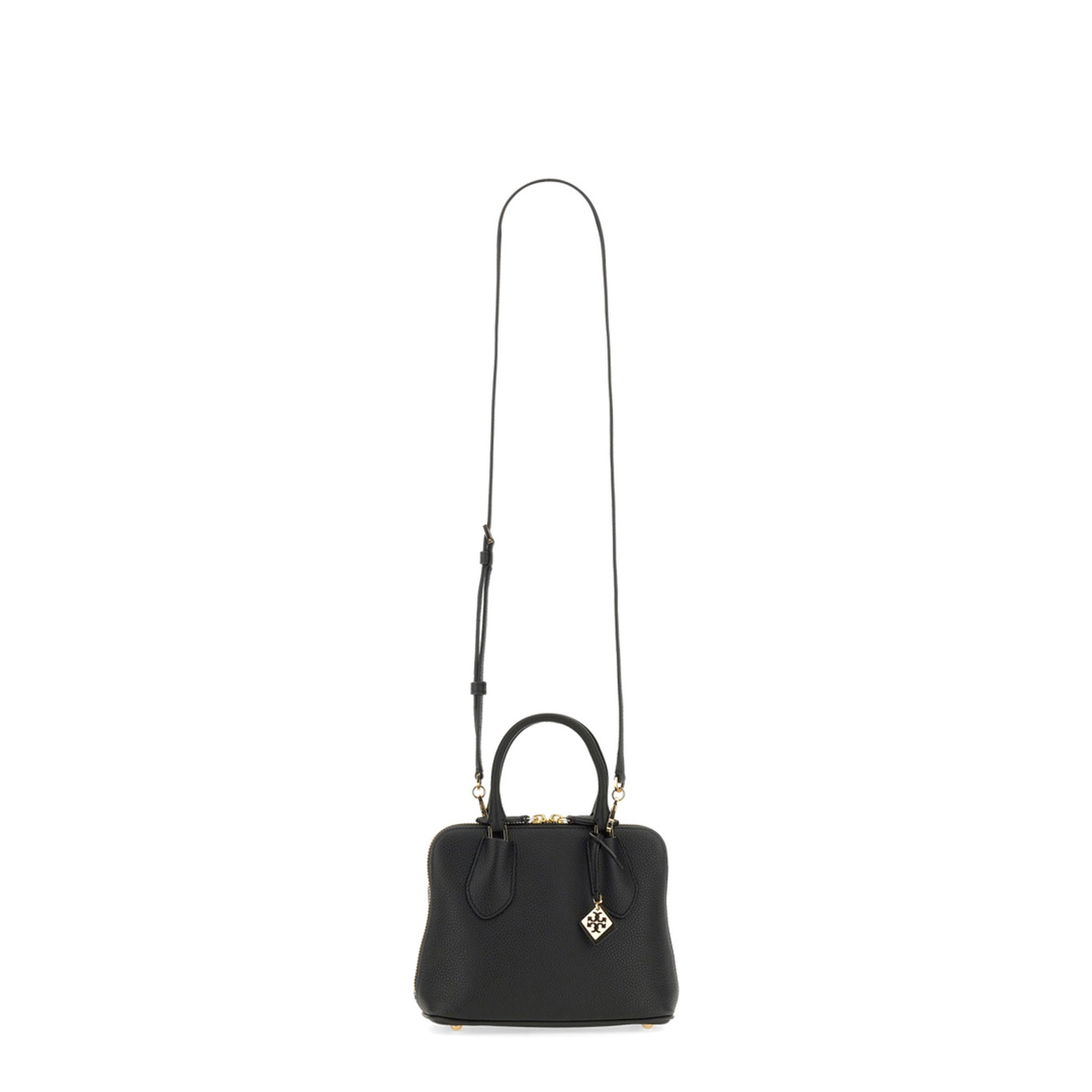 Swing Mini Pebbled Leather Trunk Bag - Black - Image 3