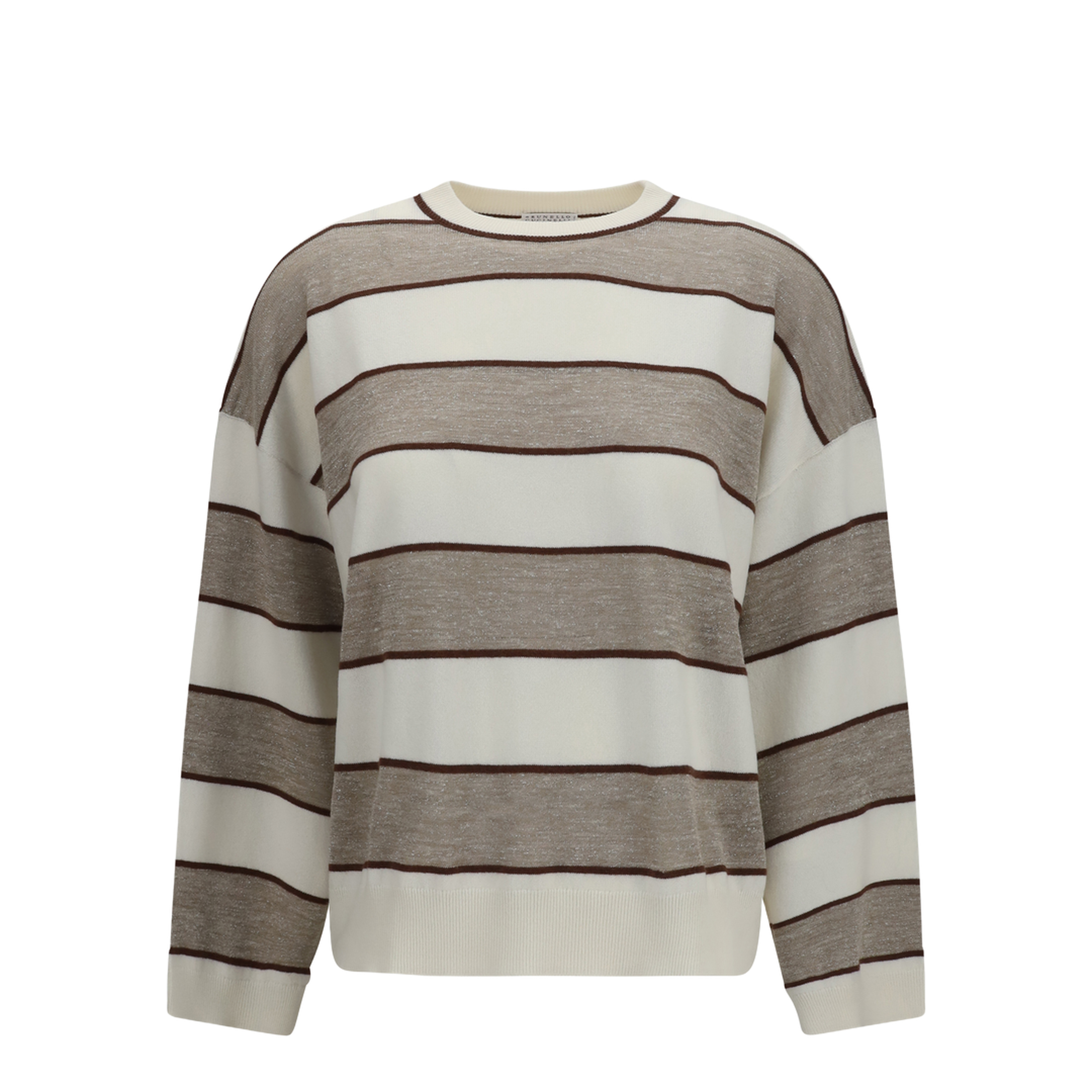 Striped Long-Sleeve Sweater - Image 1